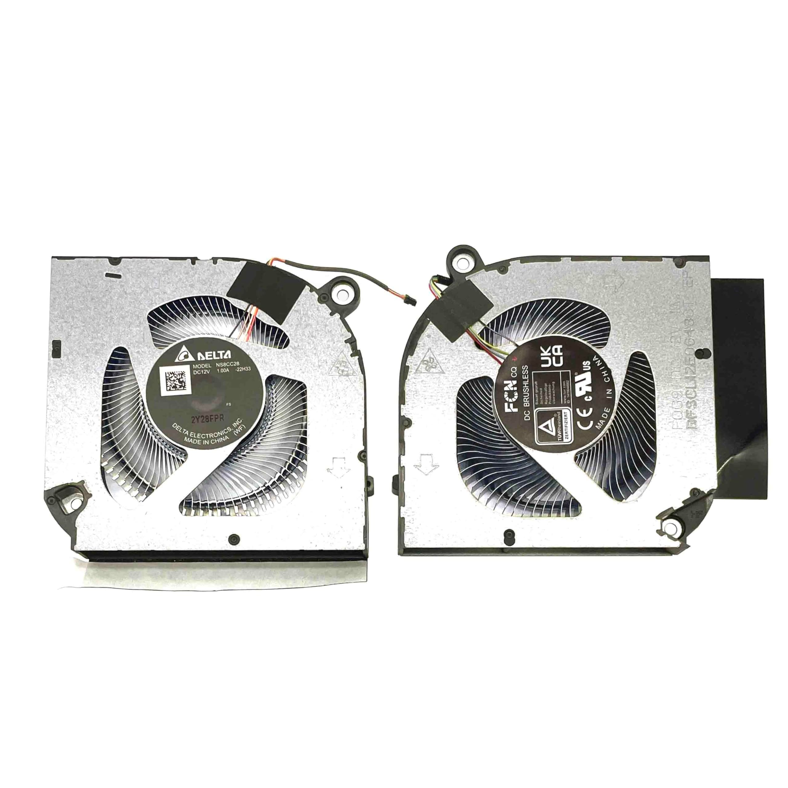 BestParts New CPU+GPU Cooling Fan Replacement for ACER Predator Helios Neo 16 (PHN16-71), for Predator Helios Neo 18 (PHN18-71), P/N: 23.QLTN7.001 23.QLTN7.002, 12v Fan