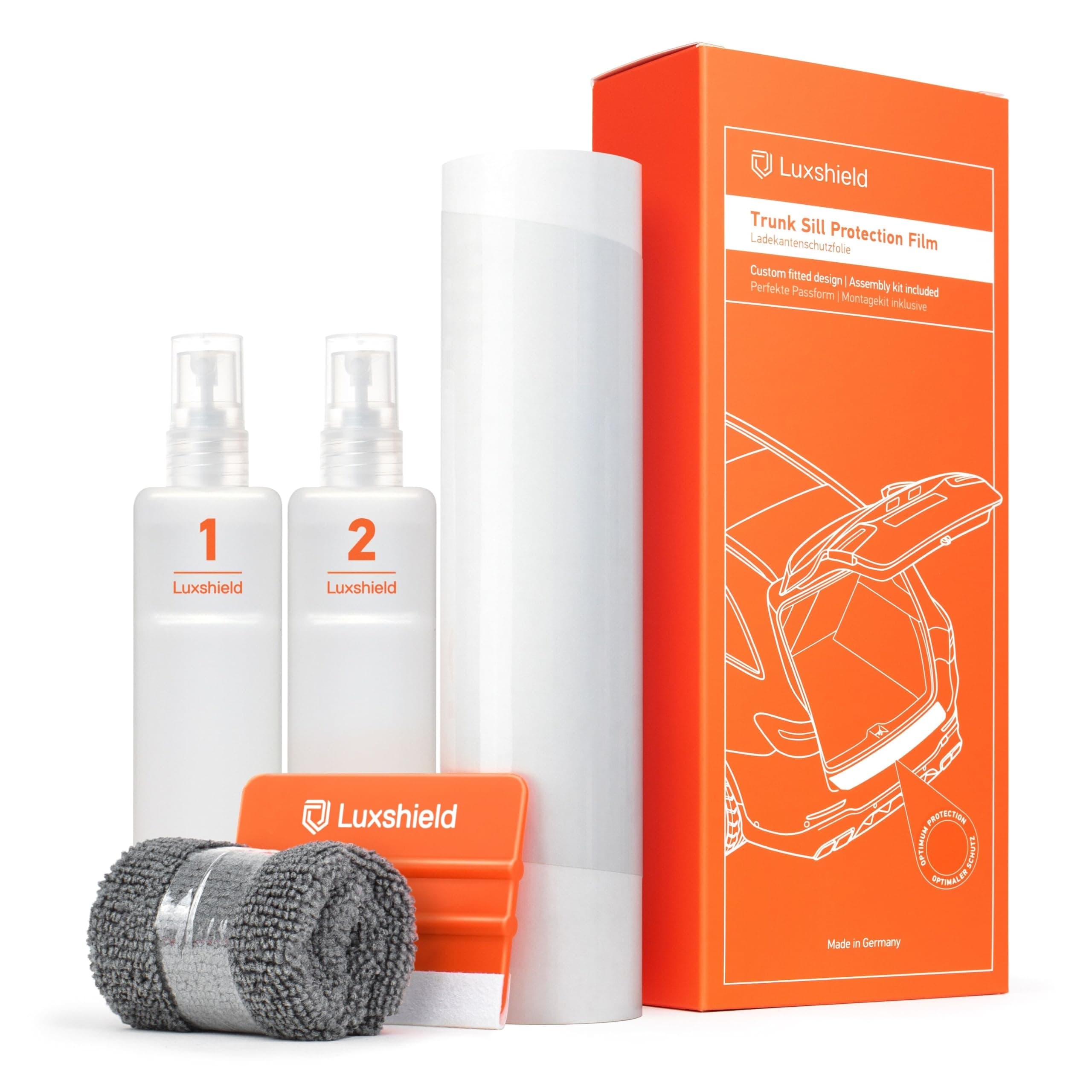 Luxshield Car Bumper Protector Set for Cupra Ateca I 2018-2024 - Rear Bumper guards for cars, anti scratch, Paint Protection For Sill - Transparent