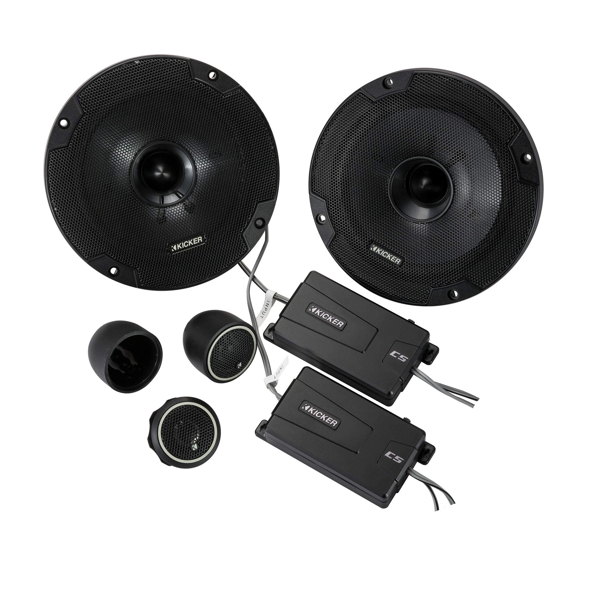 KICKER 46CSS654 CS-Series CSS65 6.5-Inch (160mm) Component System with .75-inch tweeters, 4-Ohm (Pair)