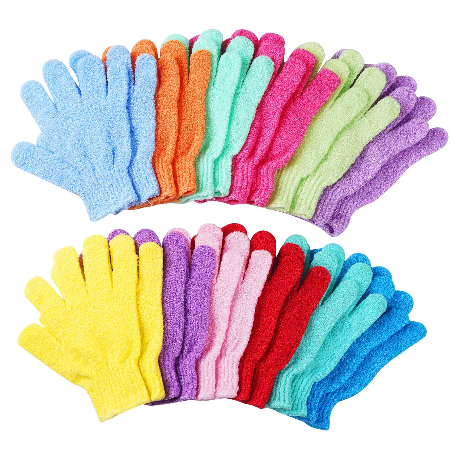 12 pairs Exfoliating Shower Gloves