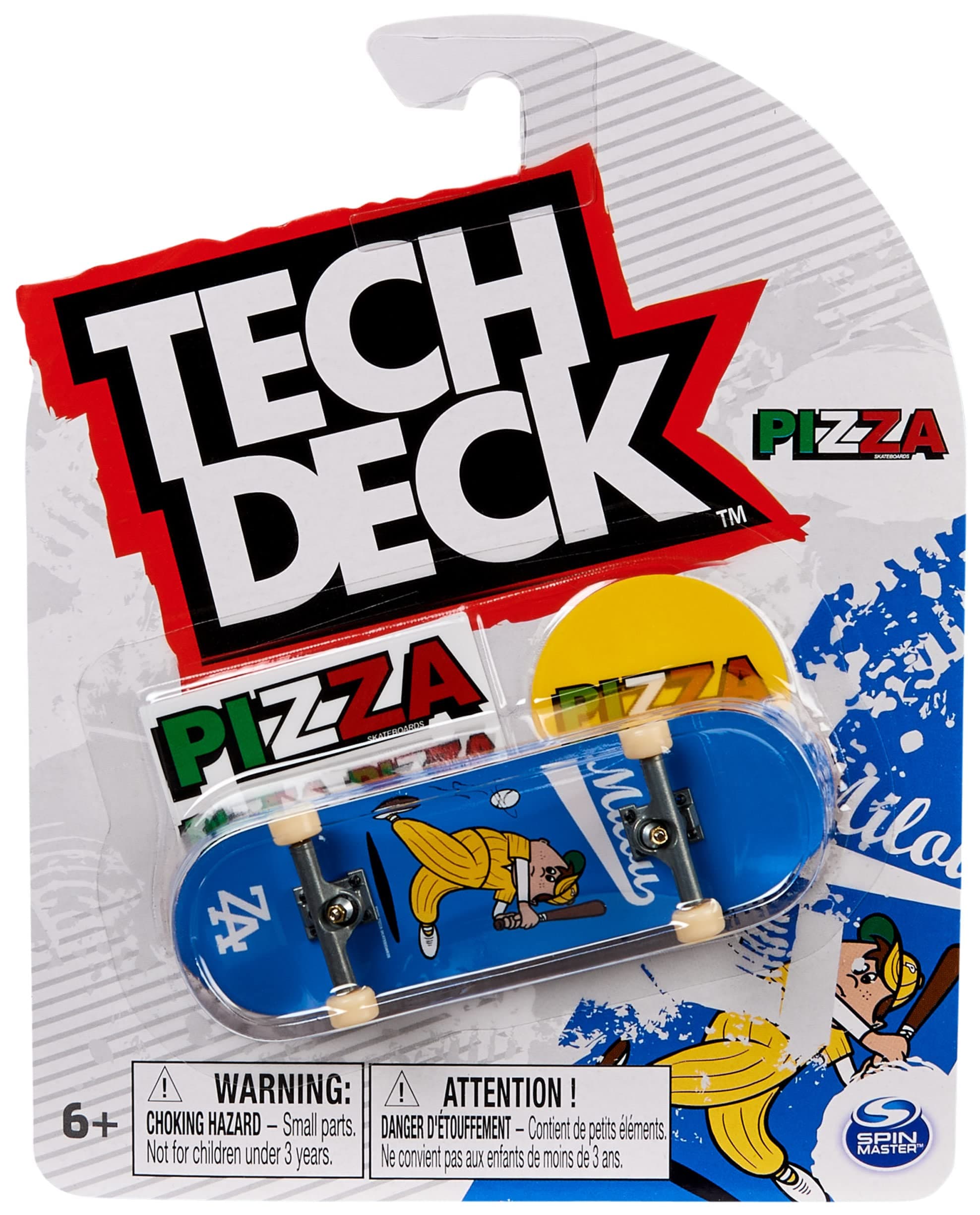 Tech Deck Fingerboard - 1 Authentic Finger Skateboard with Original Skate Graphics, Includes Sticker Sheet, Age 6+, Random