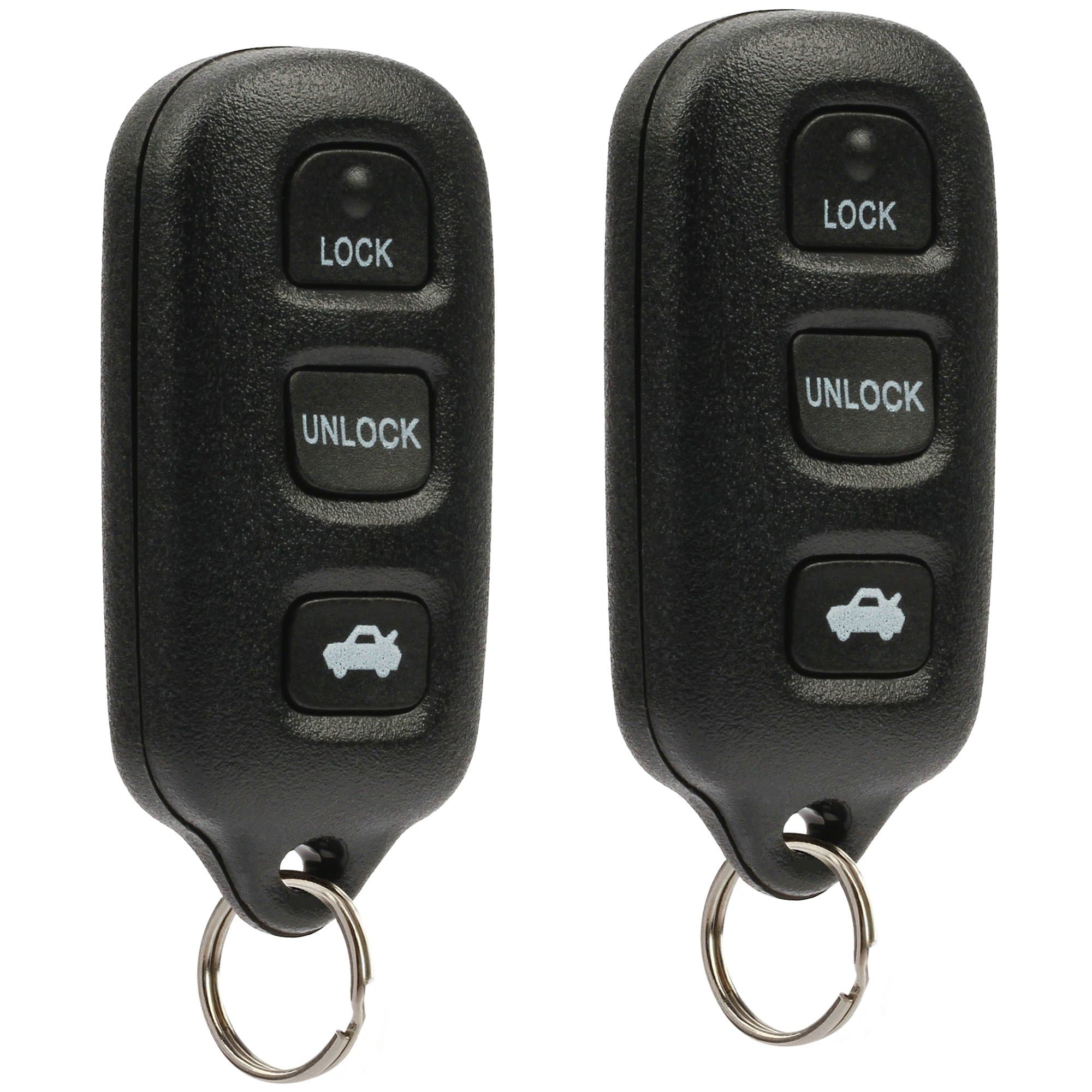 Key Fob Keyless Entry Remote fits 1998 1999 2000 2001 2002 2003 2004 Toyota Avalon (HYQ12BBX w/Panic), Set of 2