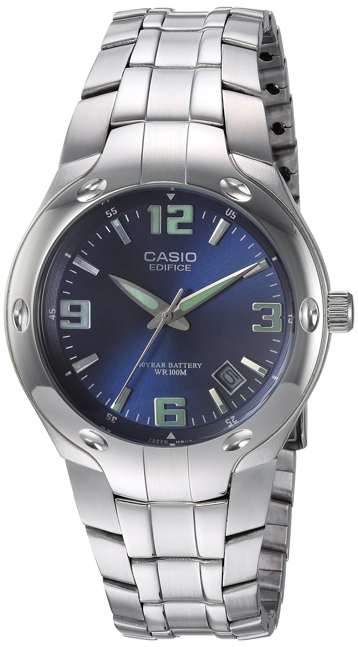 Casio EF106D-2AV Casio 100M Water Res. Watch, Bracelet Type