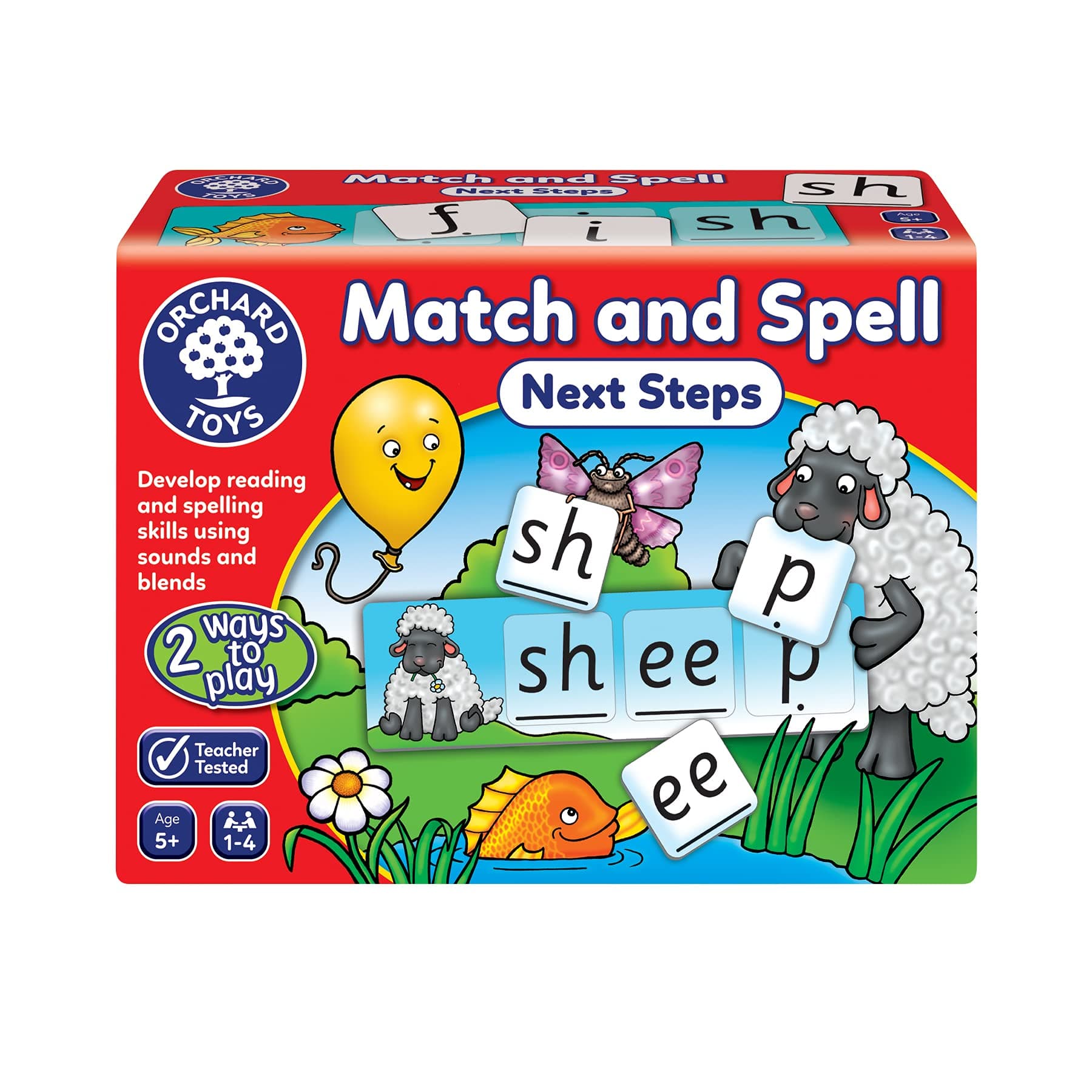 Orchard Toys Match and Spell Next Steps Board Game, multi-colour