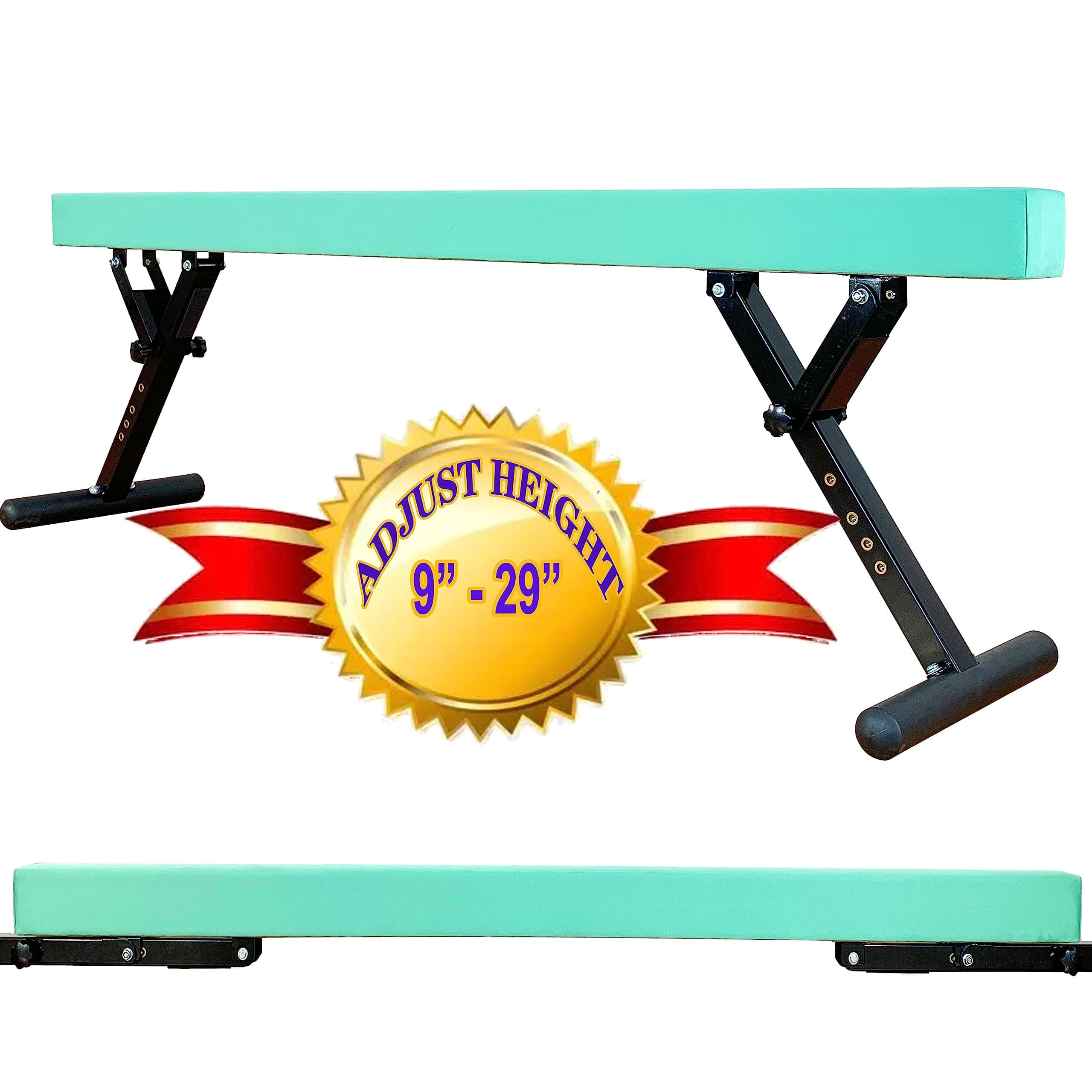 Adjustable Balance Beam 8 ft Gymnastic Beam Adjustable Height for Kids and Teenage of All Gymnastic Levels, Gymnastic Training Beam Gymnastic Equipment for Athlete Home and Gym Club Use