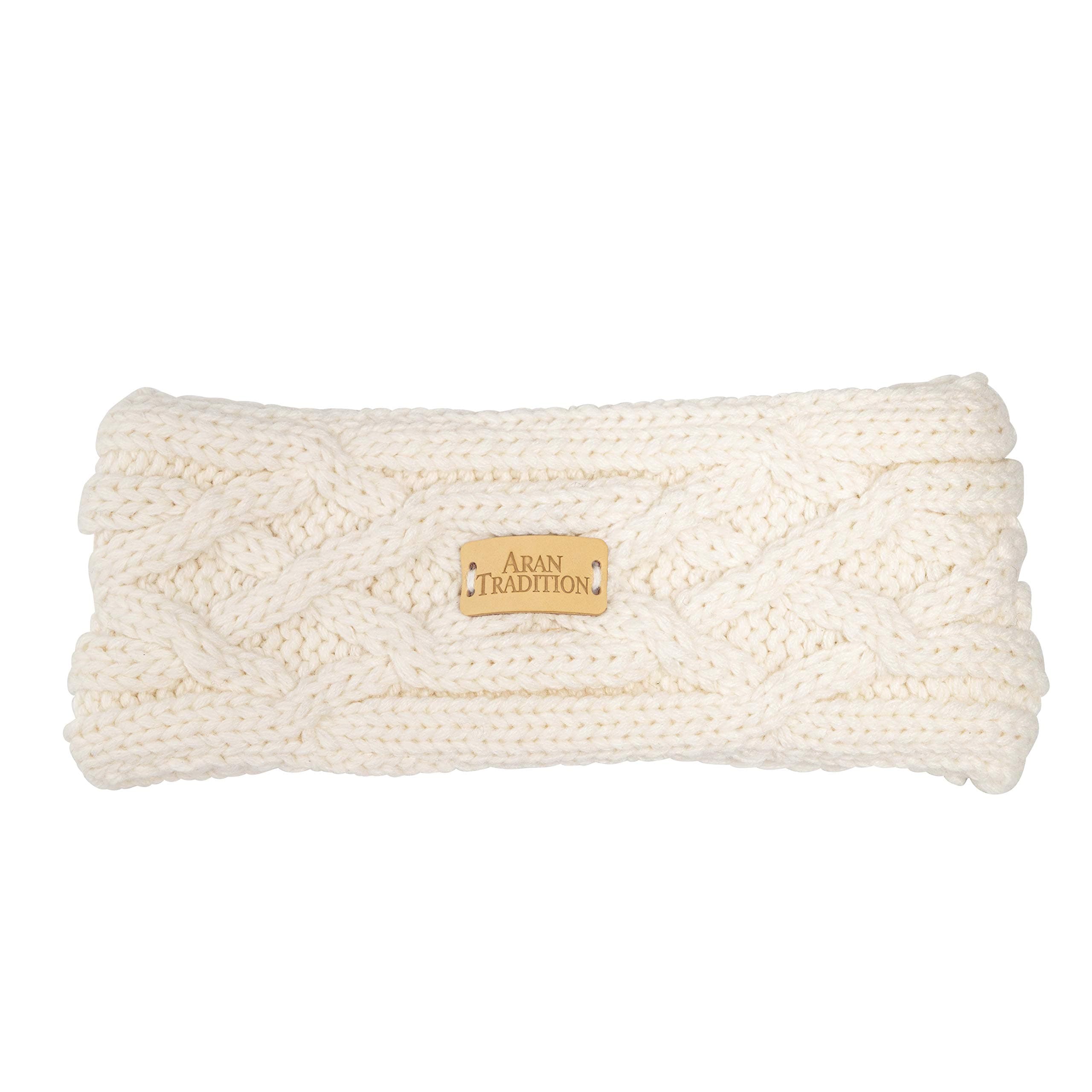Aran TraditionsCable Knitted Style Headband (Cream)