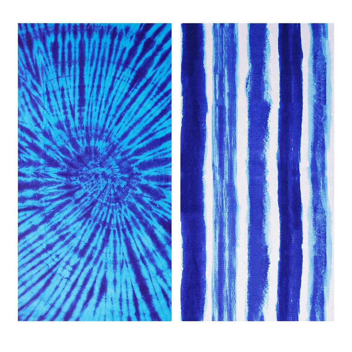 Genovega Microfiber Beach Towel Oversize, Extra Large 74"x36", 2 Pack Boho Stripe, Fast Quick Dry,Cool Pool Towel, Lounge Cover, for Women Men, Mom Dad, Best Friend Boyfriend Girlfriend