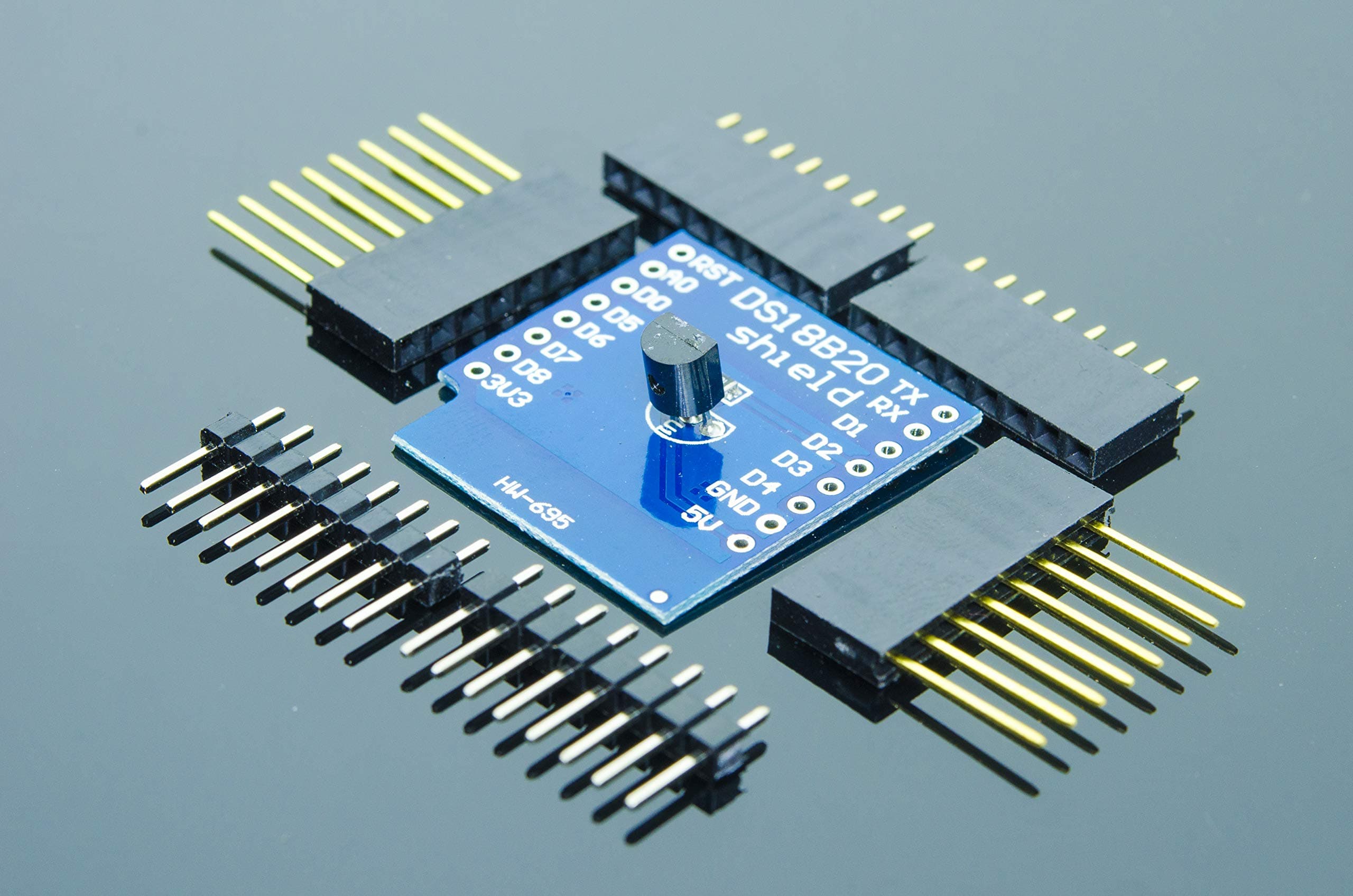 WeMos ESP8266 D1 Mini DS18B20 Temperature Sensor Shield for Arduino NodeMCU Raspberry Pi Wi-Fi IoT DS18B20