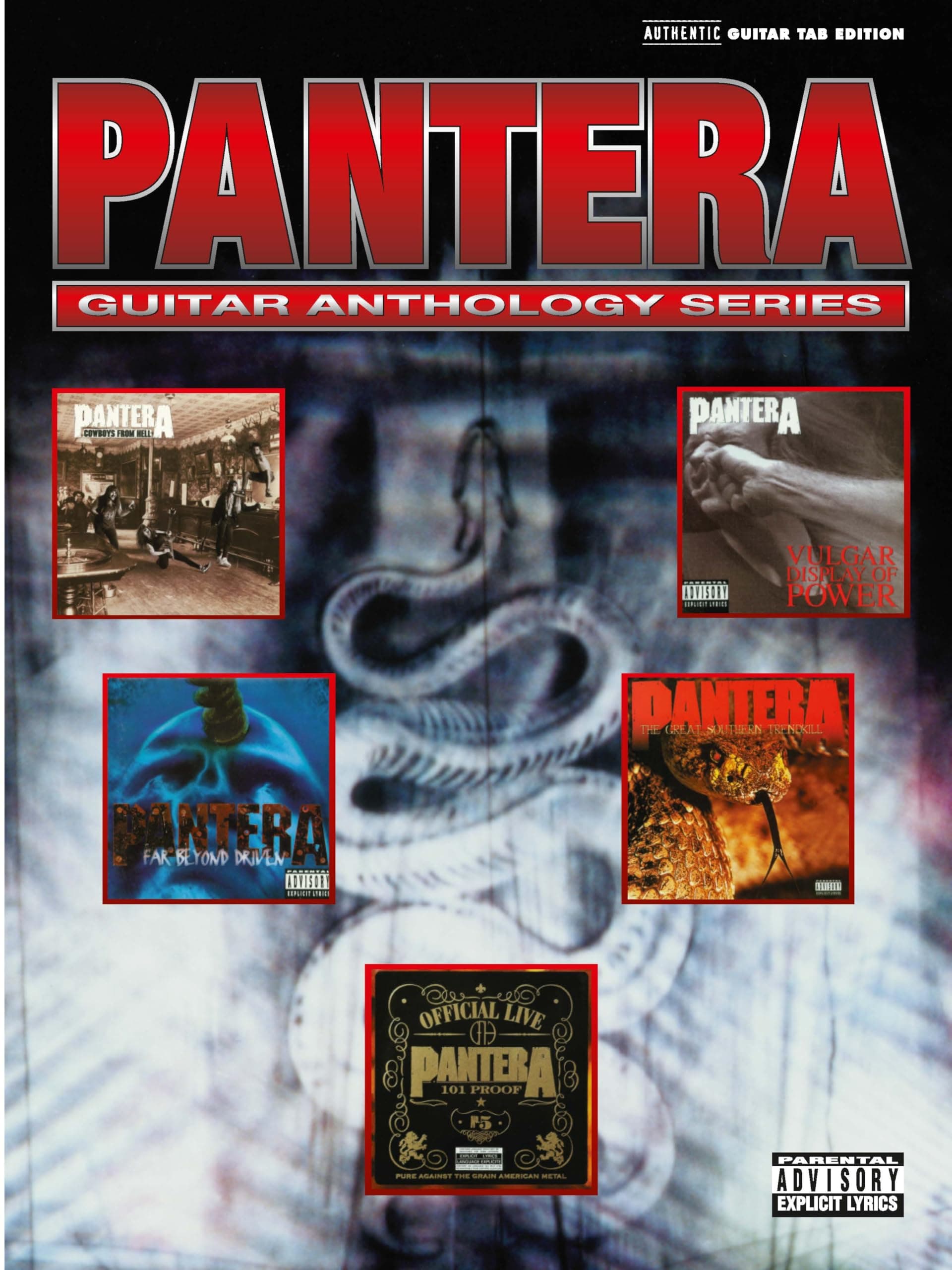 Pantera Guitar Anthology – Note-for-Note Guitar Tablature Songbook | Guitar Sheet Music with Lyrics and Chords | Play Classic Metal and Hard Rock Songs | Official Alfred Music Transcriptions