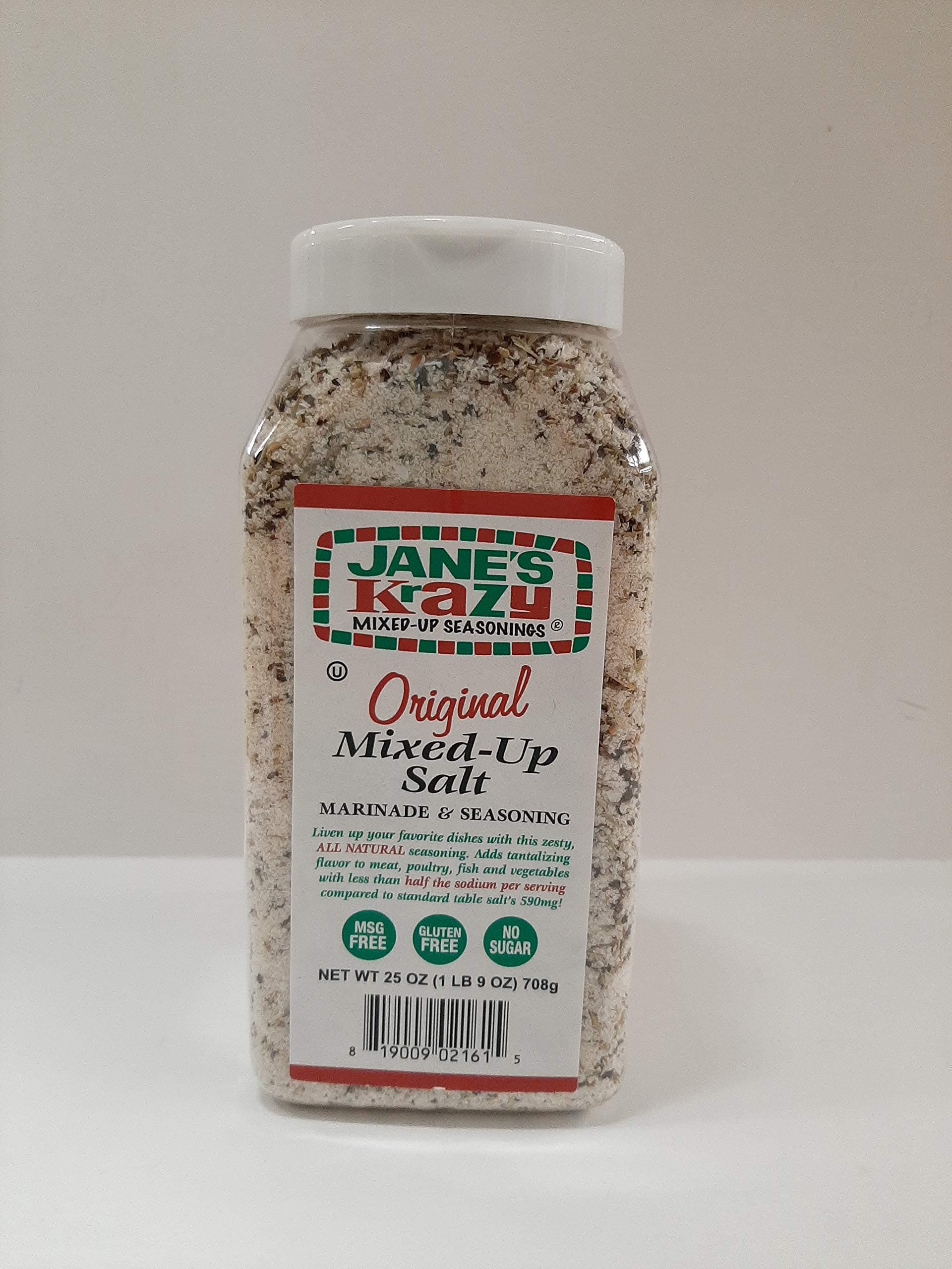 Jane's Krazy Original Mixed-Up Salt 25 oz, Pack of 2