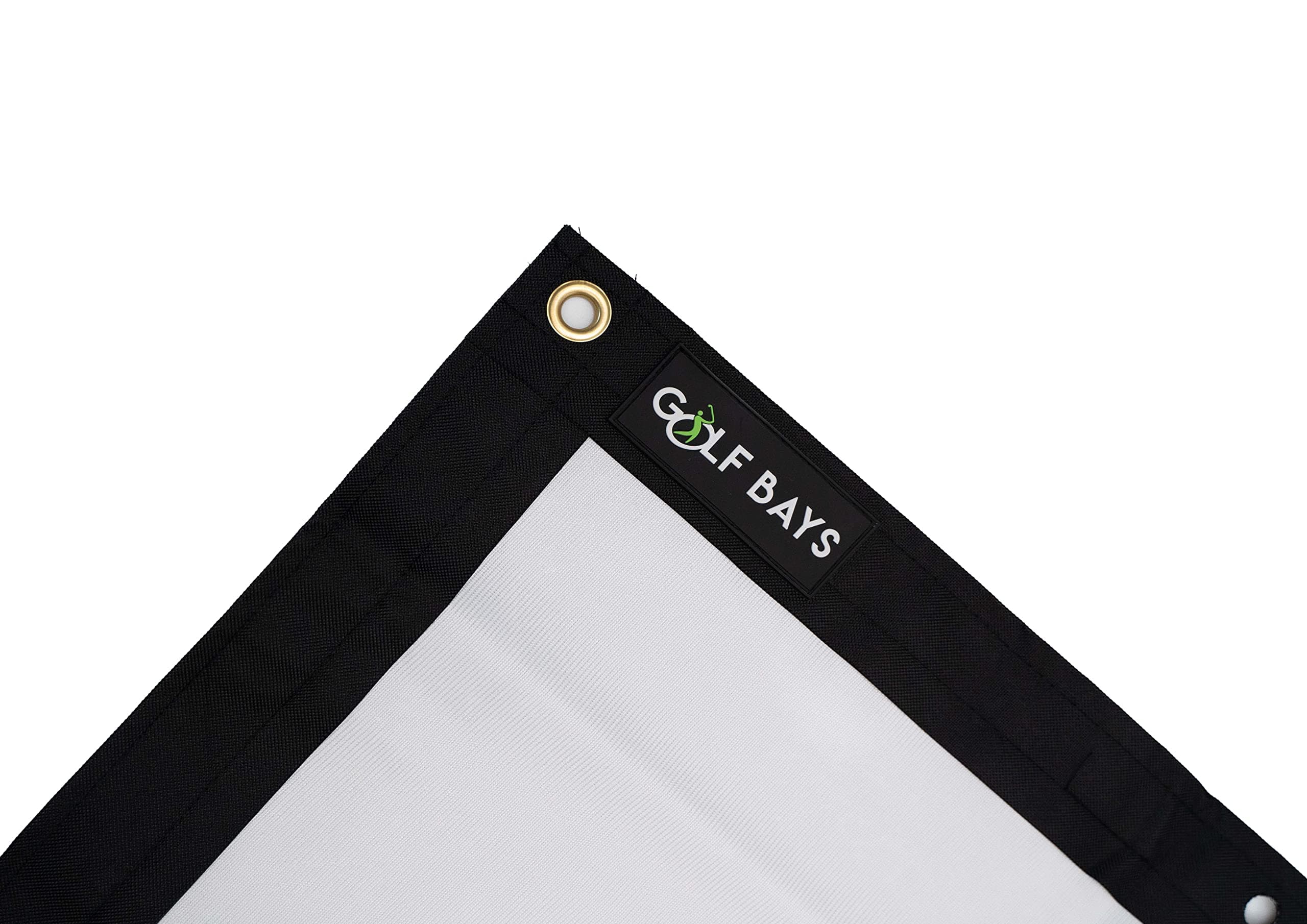 GolfBays – Indoor Golf Simulator Impact Screen - HD Impact Screen - Clear HD Projection Surface - Heavy Duty Driving Net – Ideal Home Practice Projection Screen for Golf Training -3.3M X 2.525M