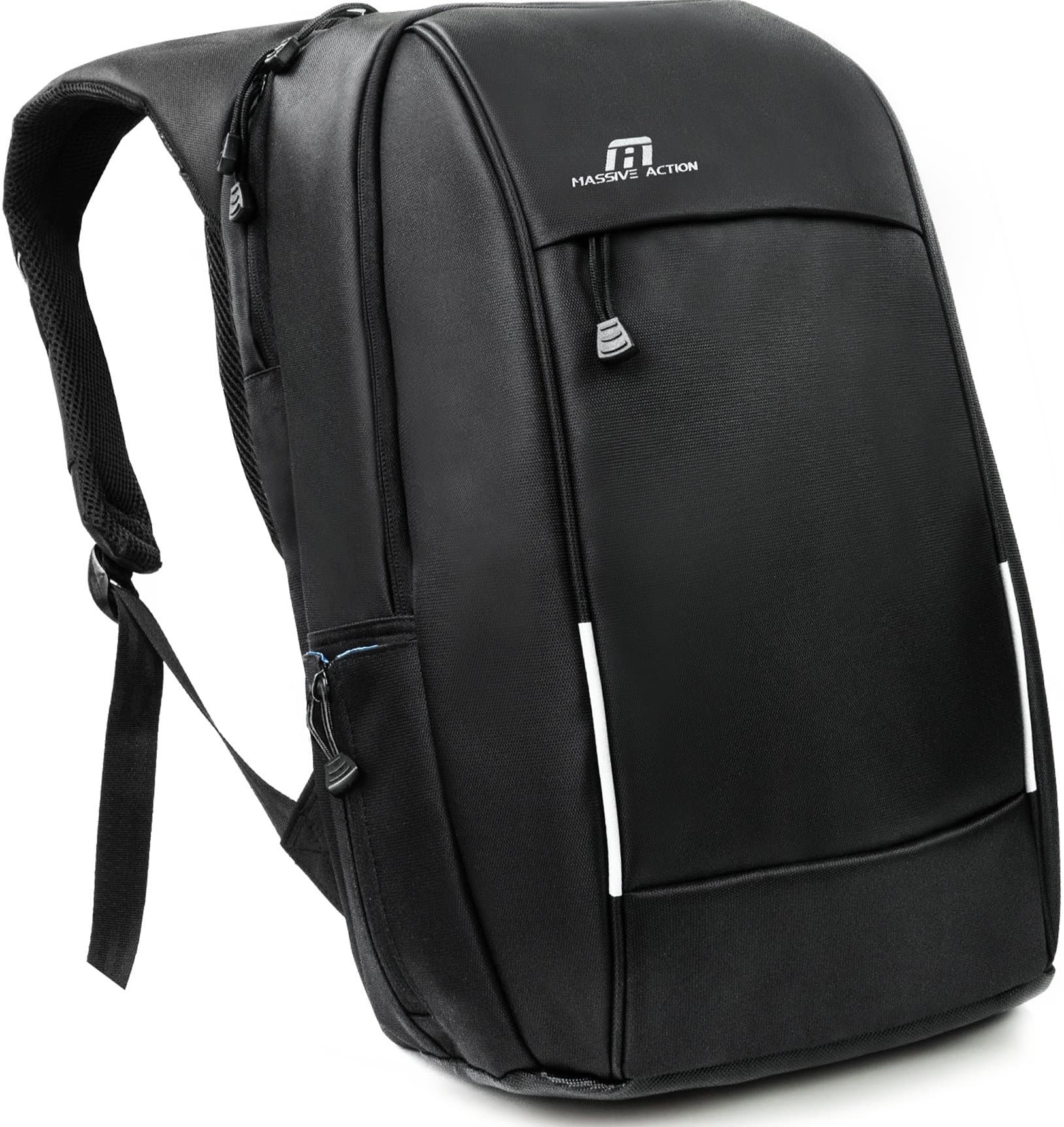 Backpack Computer Laptop Backpack for Men Mens Business Travel Backpack (black)