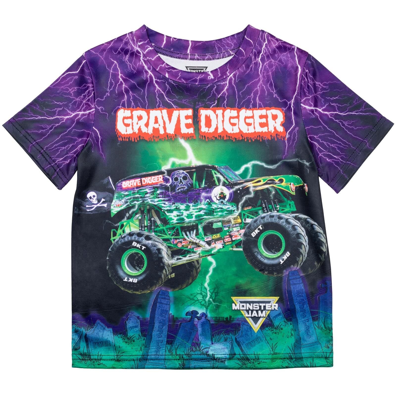 OldstarMonster Jam Grave Digger El Toro Loco Mohawk Warrior Maximum Destruction Monster Truck T-Shirt Toddler to Big Kid
