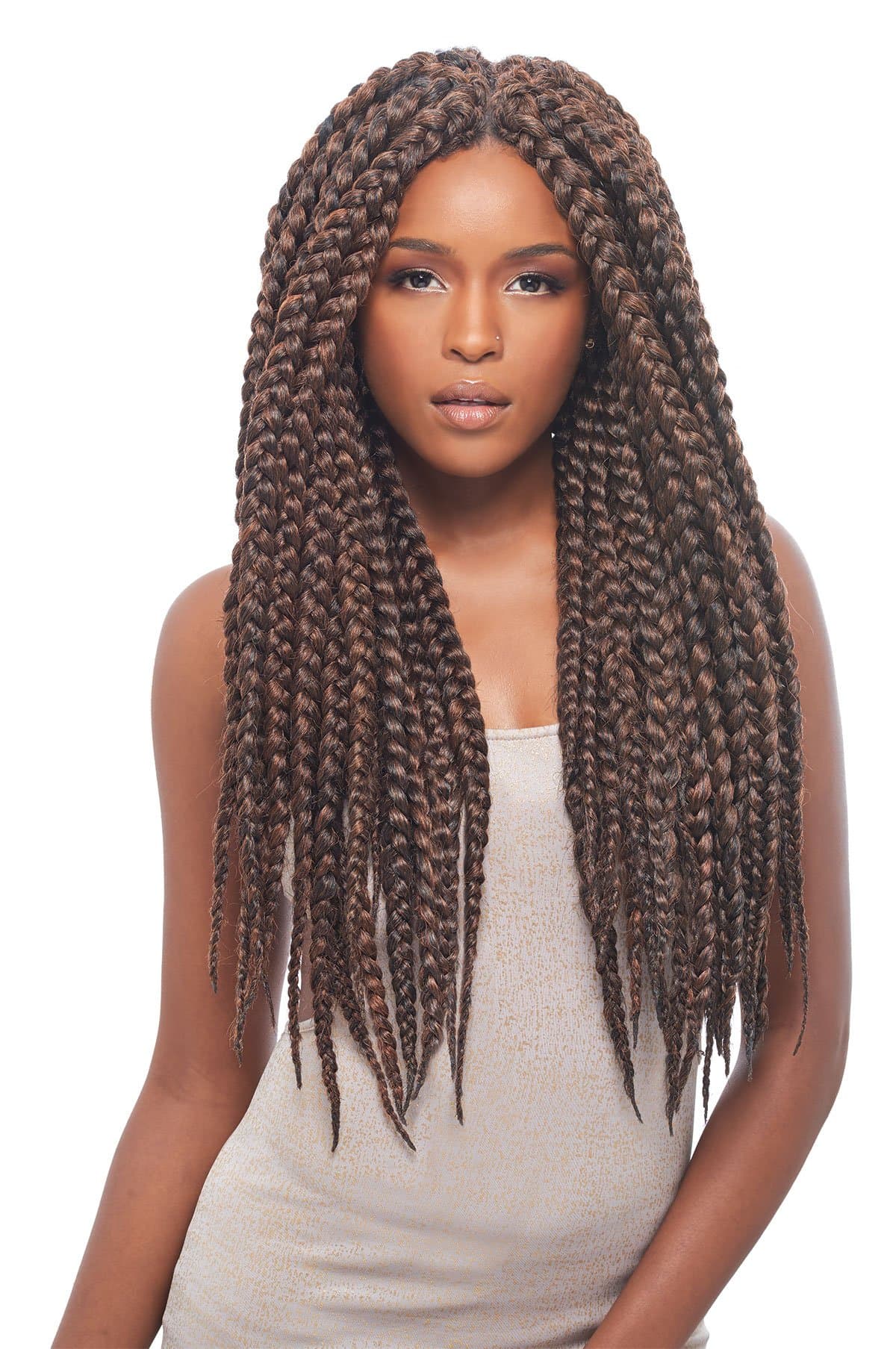3S HAVANA MAMBO BOX BRAID 24" (1B Off Black) - Janet Collection Synthetic Crochet Braiding Hair