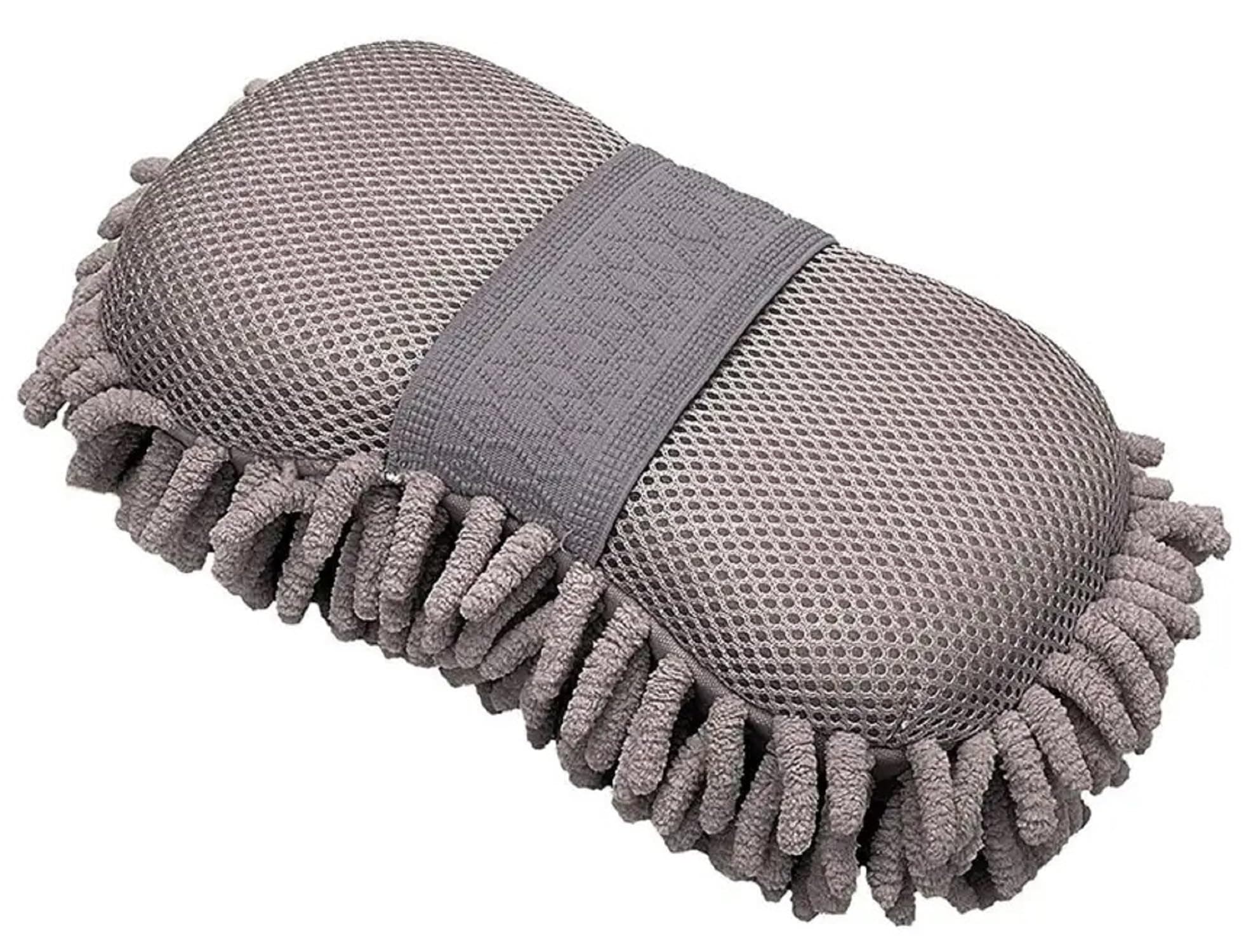 Auto Hub Microfiber Car Wash Sponge - Non-Scratch Wash Mitt Microfibers for Cleaner Cars, Great for Everyday Cleaning - Automobile Cleaning Sponges Essential Part of Any Car Wash Kit- Pack of 1