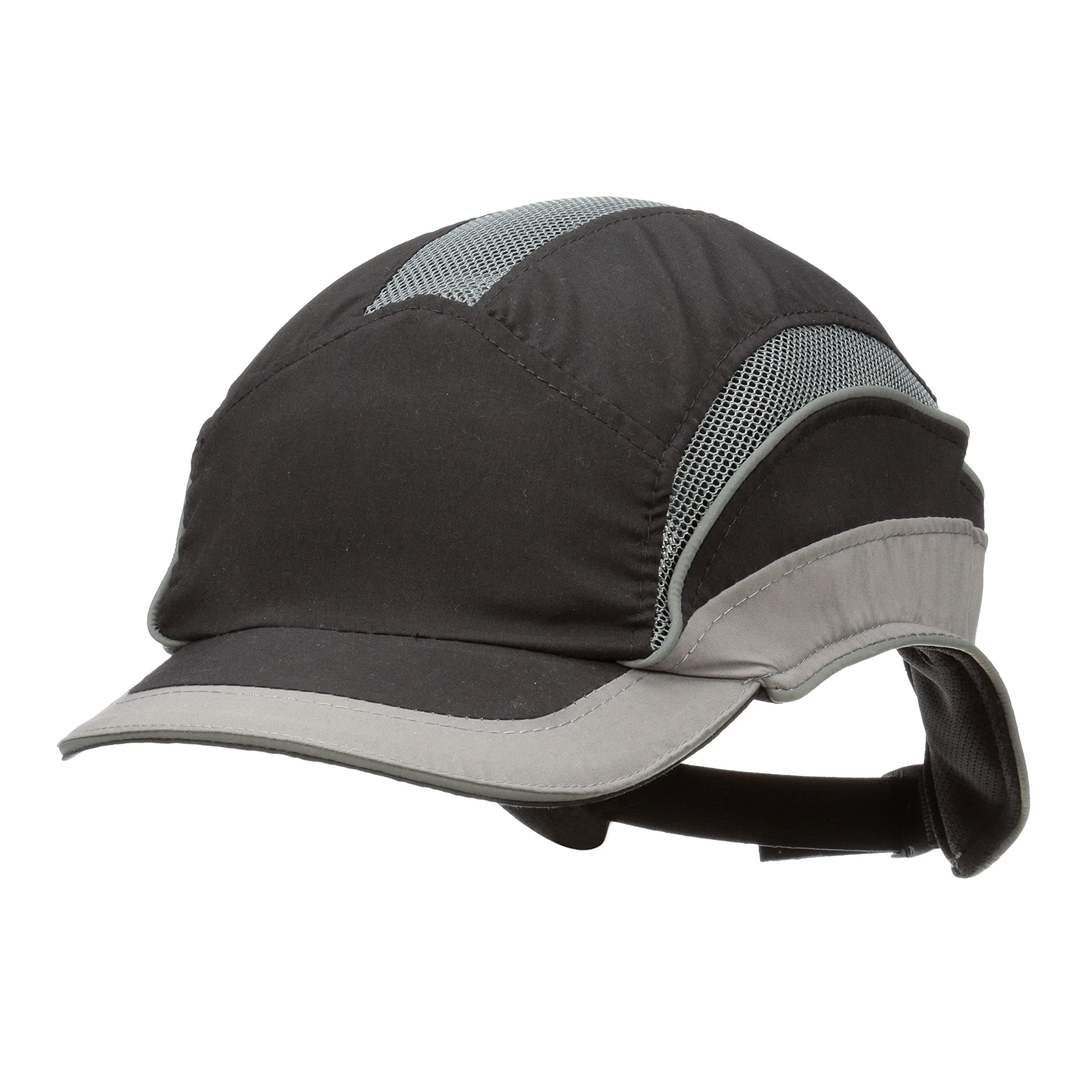 3M First Base 3 Bump Cap 2031219, Elite, Black/Grey, Reduced Peak, 55mm