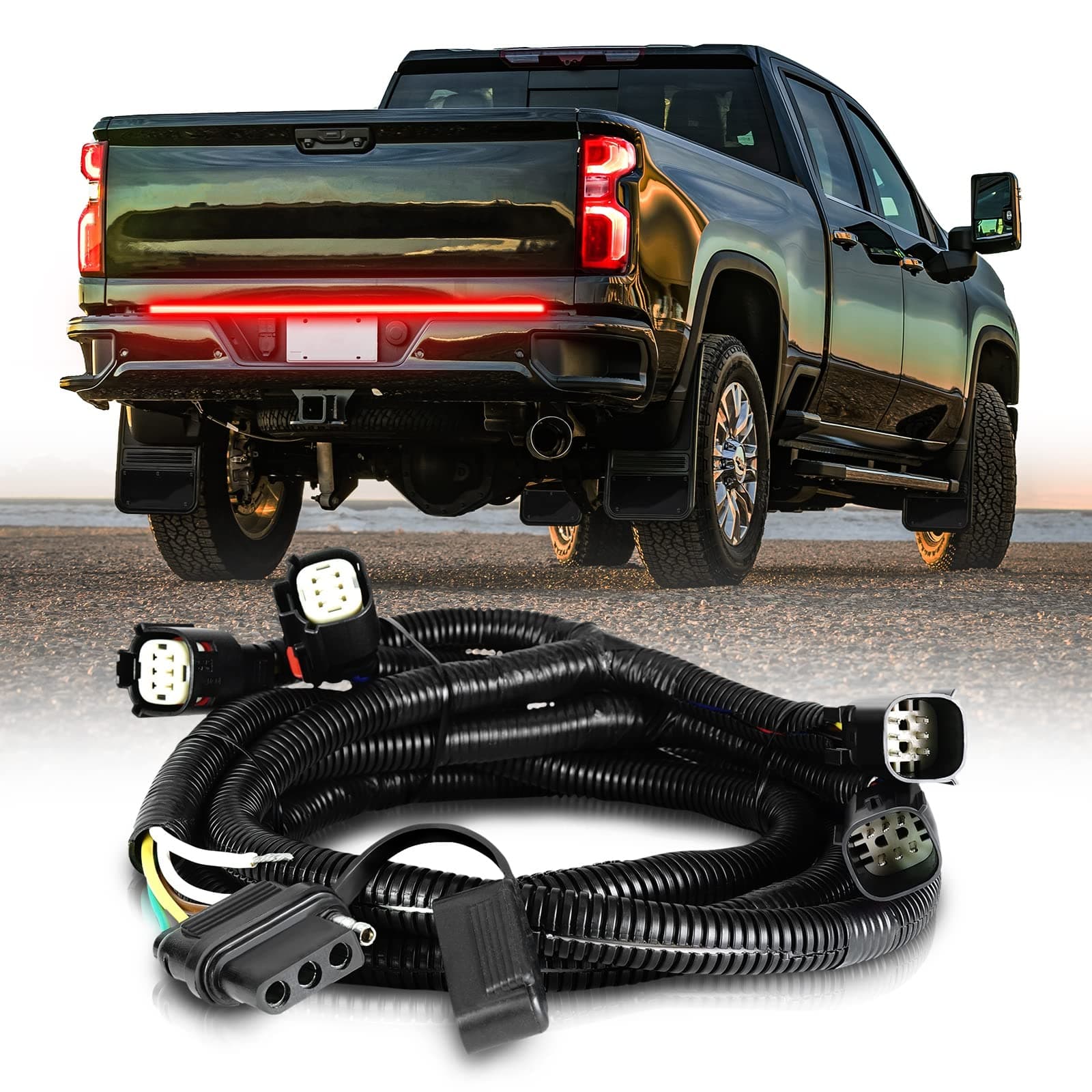Easy Connect Tailgate Light Bar Harness for 2019-2021 Chevy Silverado/GMC Sierra 1500 (NOT Compatible with 2022+ Models)