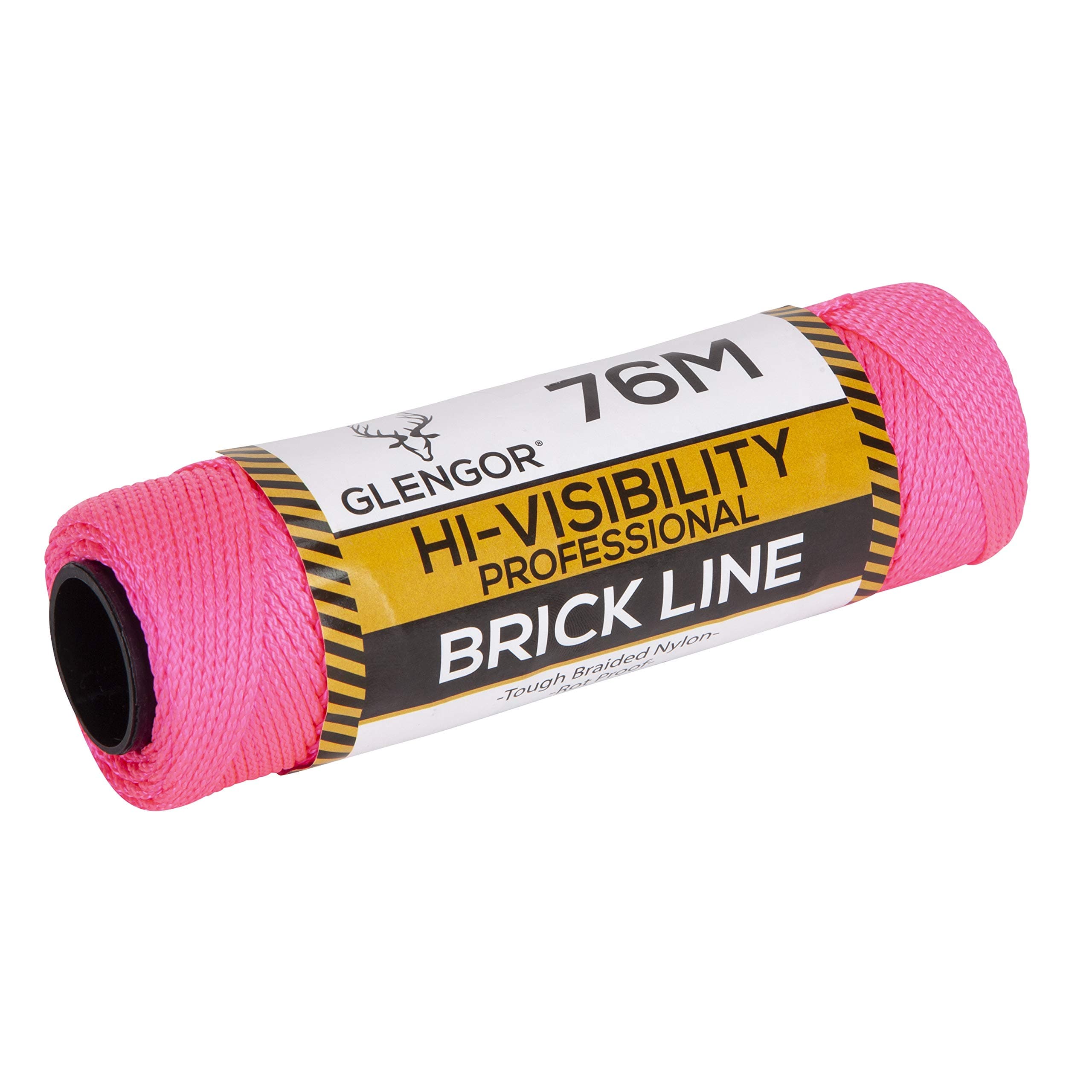 Professional High Visibility Nylon Brick Line | 76M | Mason Line Level for Construction, Gardening, DIY.