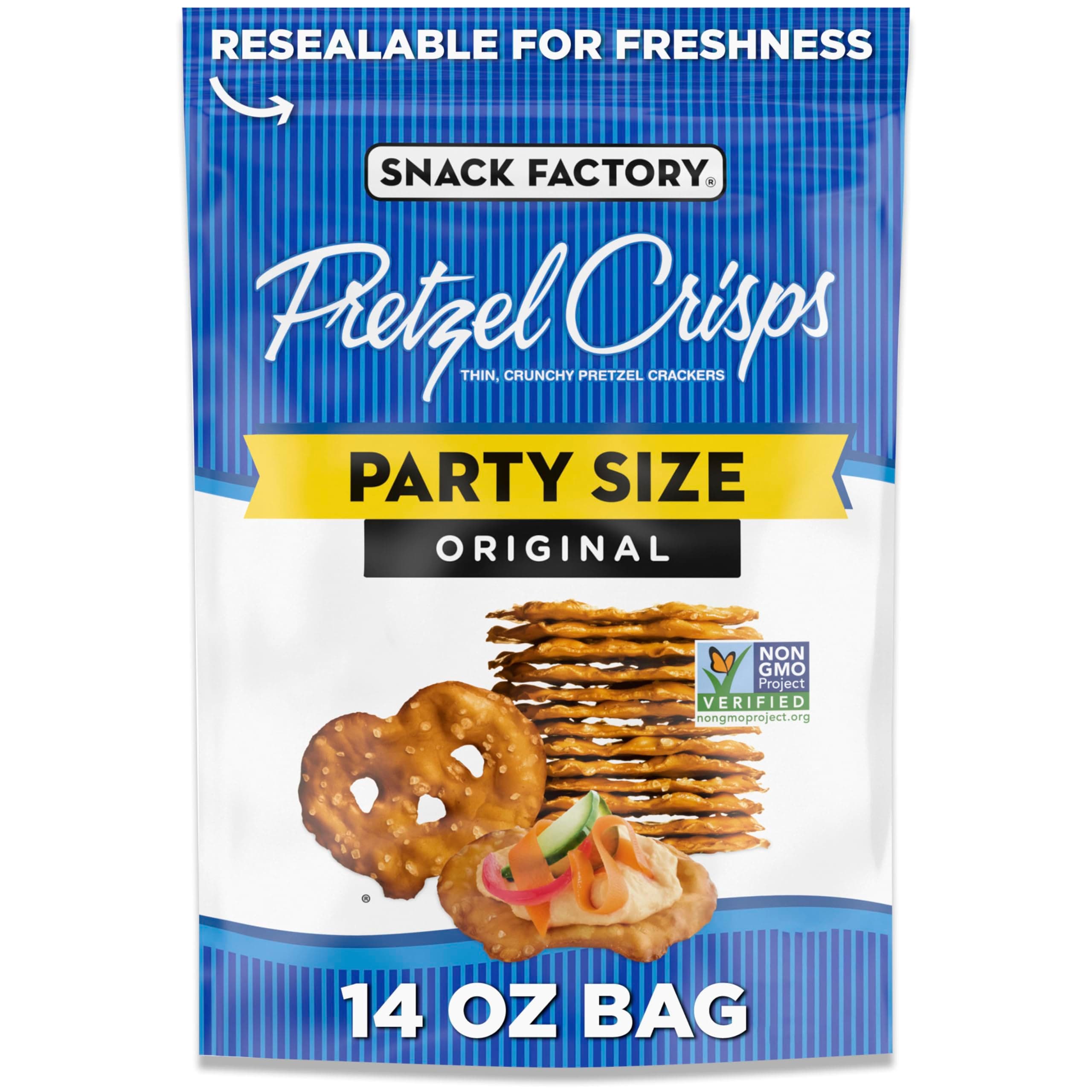 Pretzel Crisp Orgnl Prty 14 Oz
