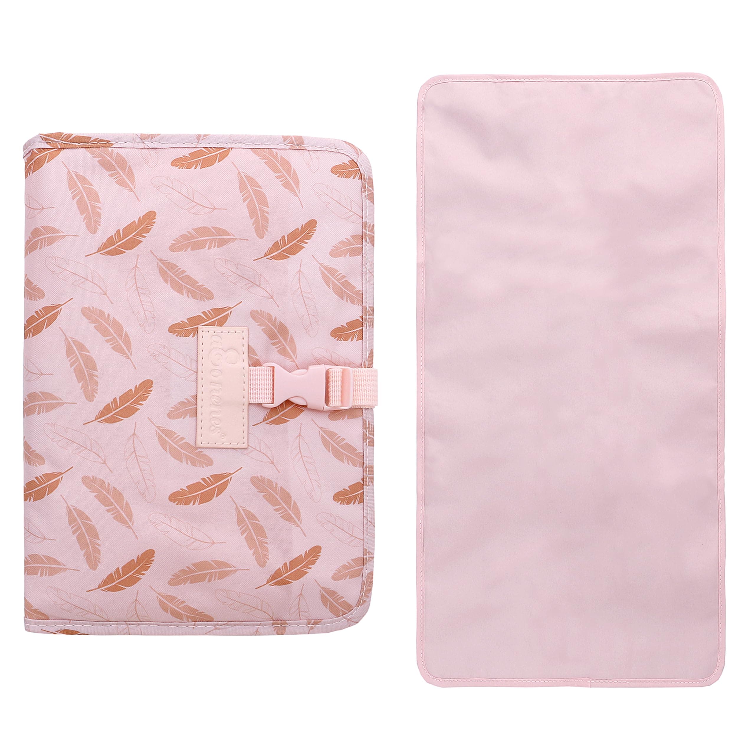 Diaper Bag Organizer with Changing Pad, 2 in 1 Wet and Dry Separation, Waterproof, Convinent Portable Design with Handle, Wipes Baby Organizer, Pink, amo nenes