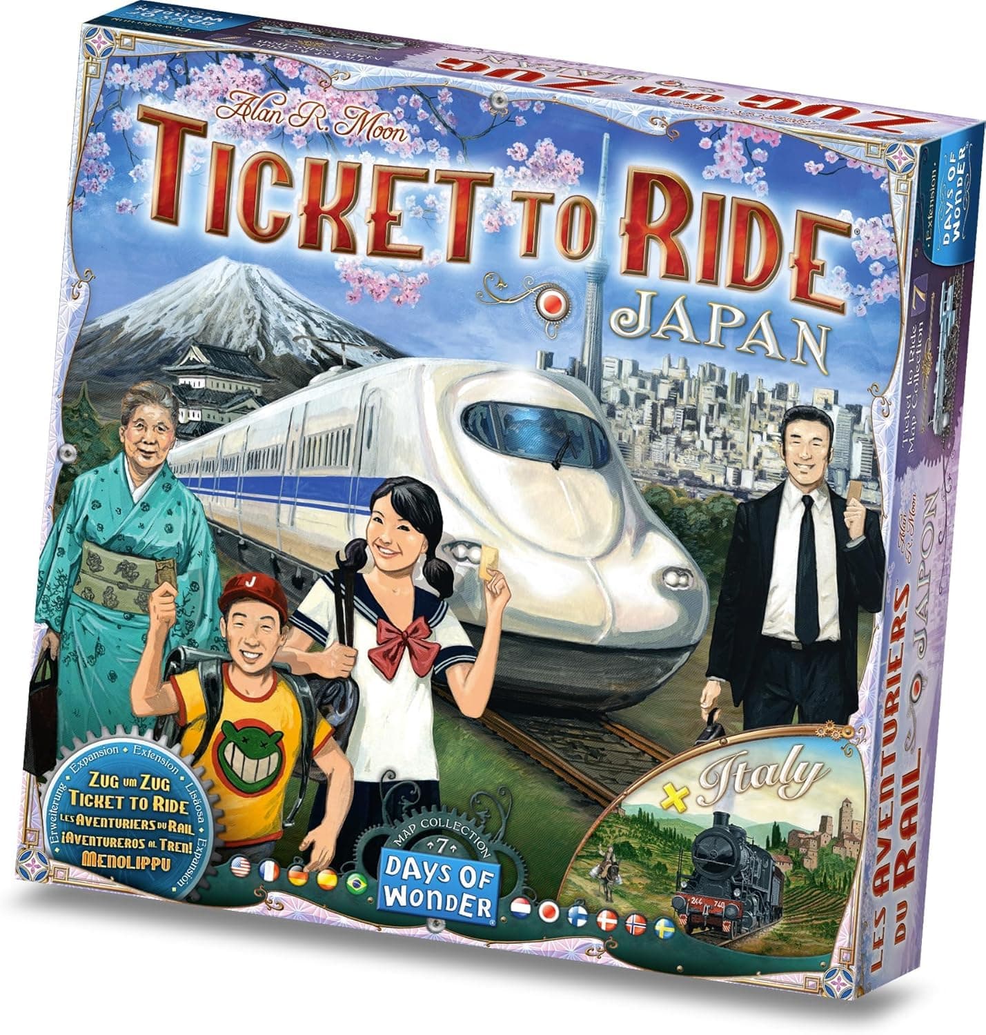 Asmodee Ticket to Ride Japan + Italy Board Game EXPANSION - Train Route Strategy Game, Fun Family Game for Kids & Adults, Ages 8+, 2-5 Players, 30-60 Minute Playtime