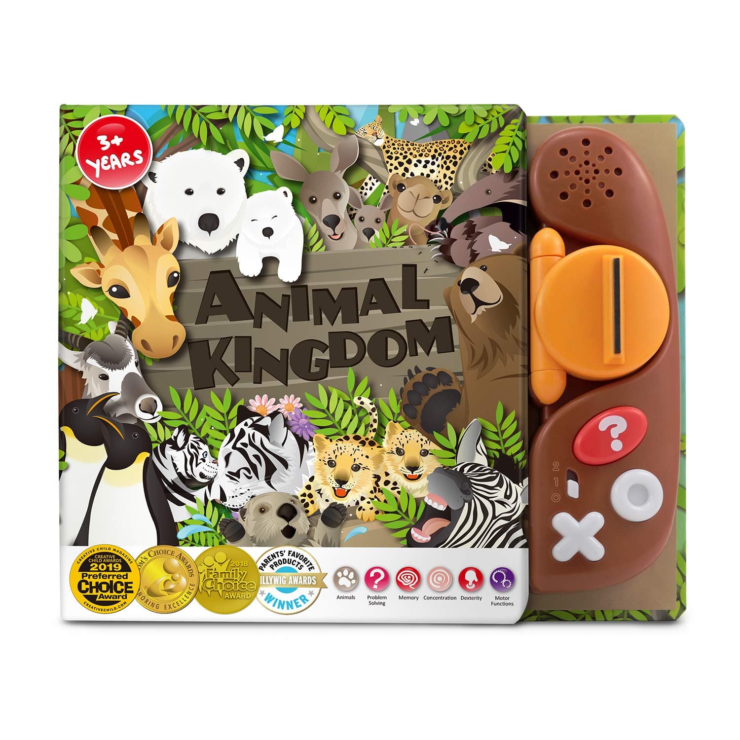 BEST LEARNING Book Reader Animal Kingdom - Educational Talking Sound Toy to Learn About Animals with Quiz Games for Kids Ages 3 to 8 Years Old - Ideal Educational Birthday Gift