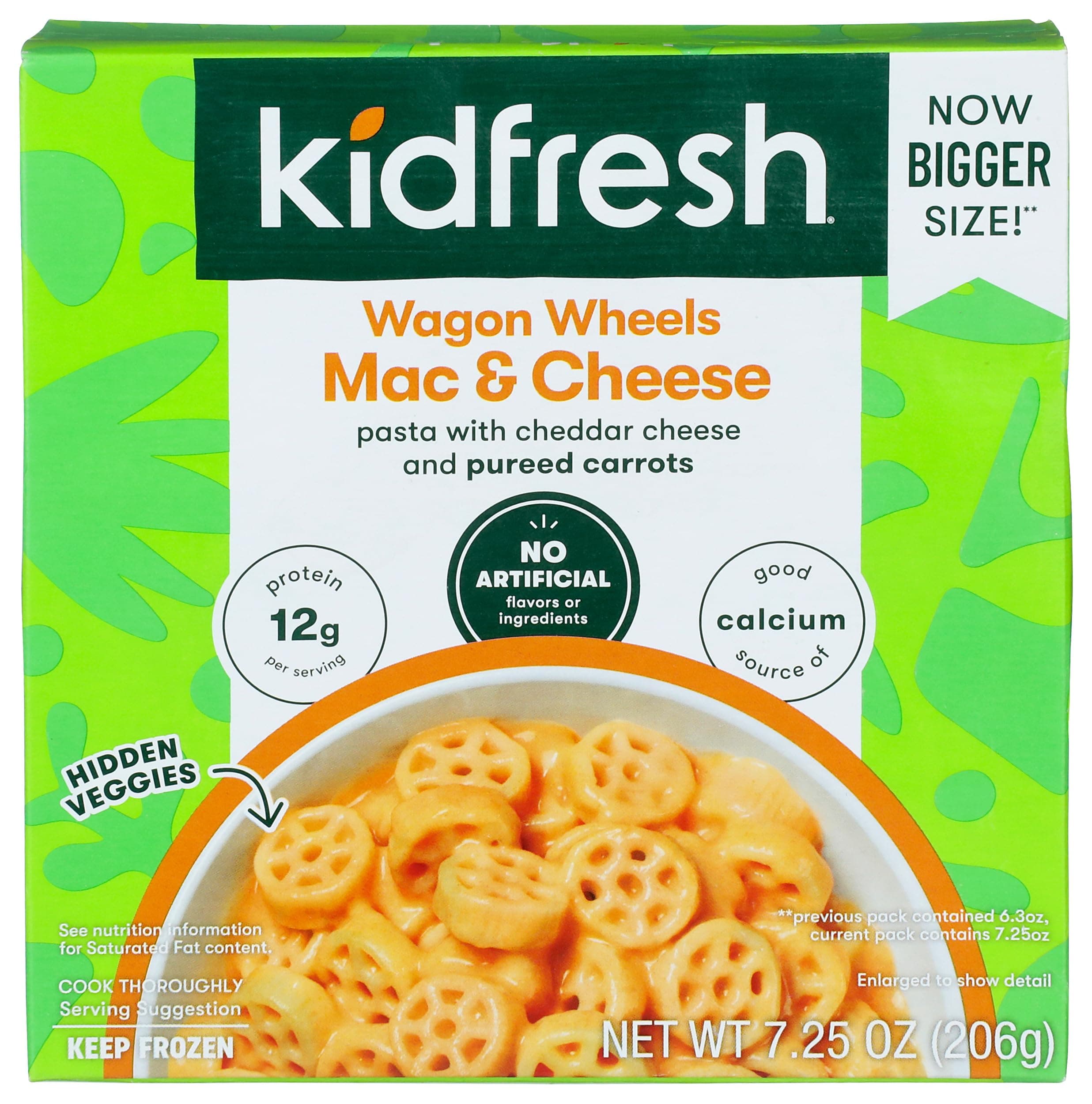 KIDFRESH Mac and Cheese Wagon Wheels, 7.25 OZ