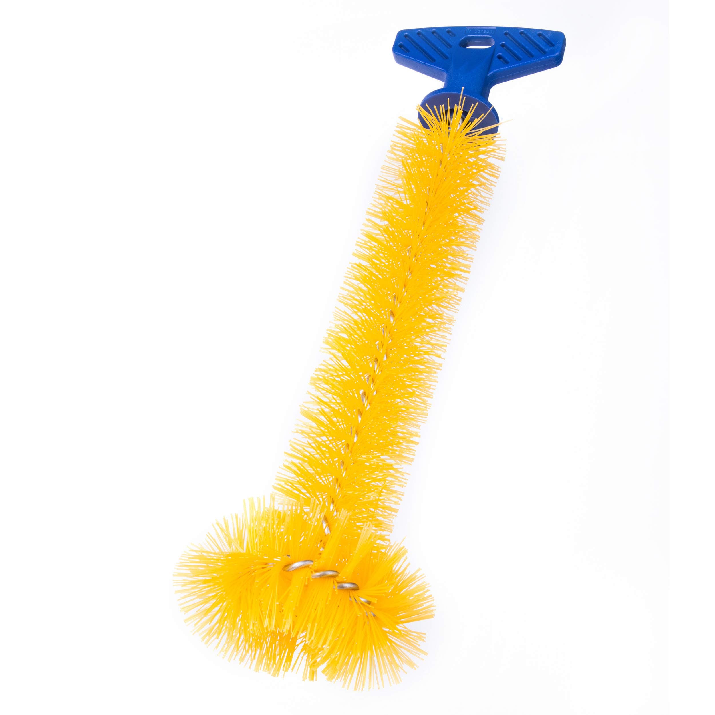 Mr Scrappy Universal Garbage Disposal Brush, Sturdy Grip Handle, 11-Inches, Yellow