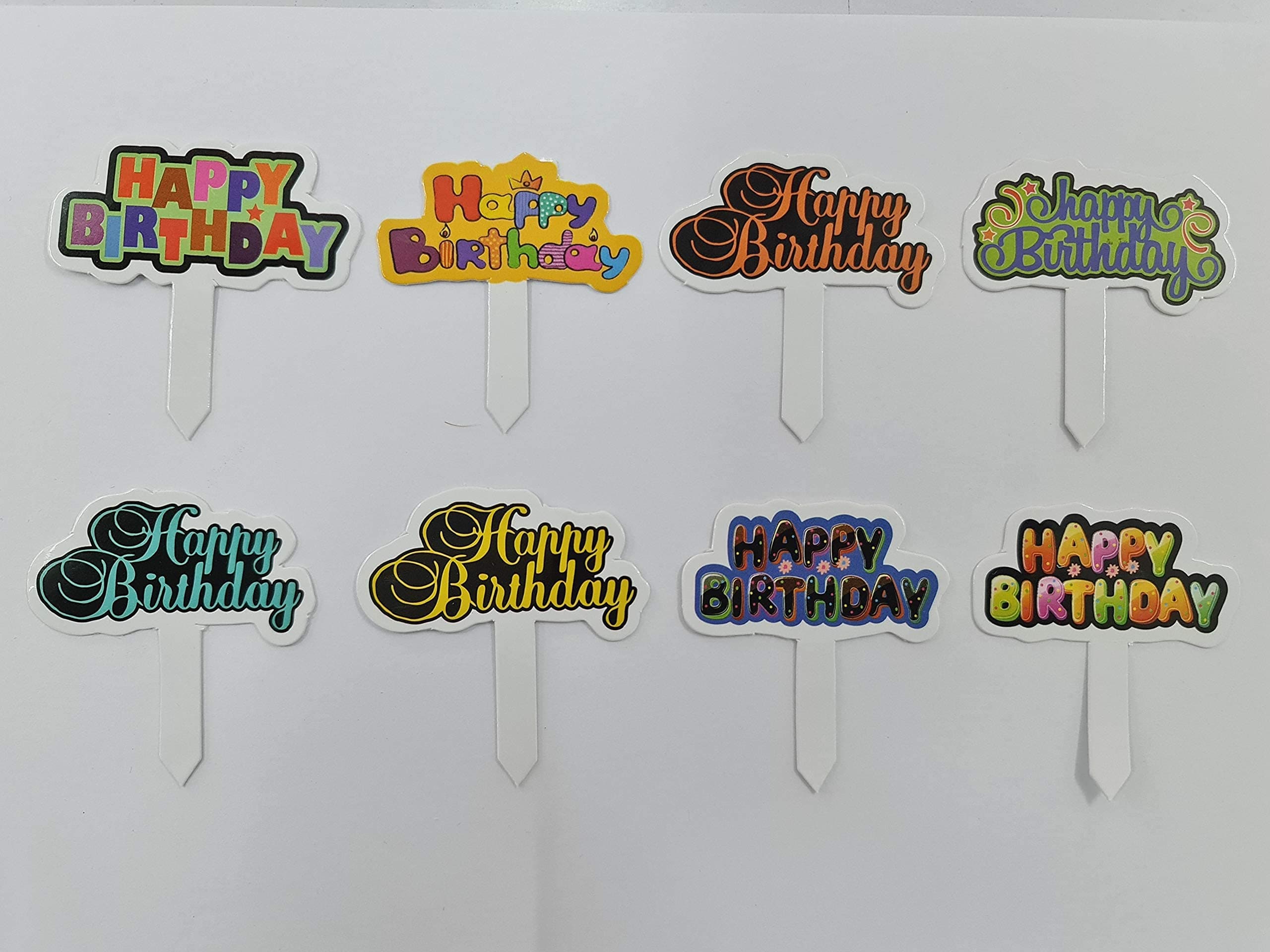 Royals Cake Topper (Happy Birthday Paper Tag 100pc)