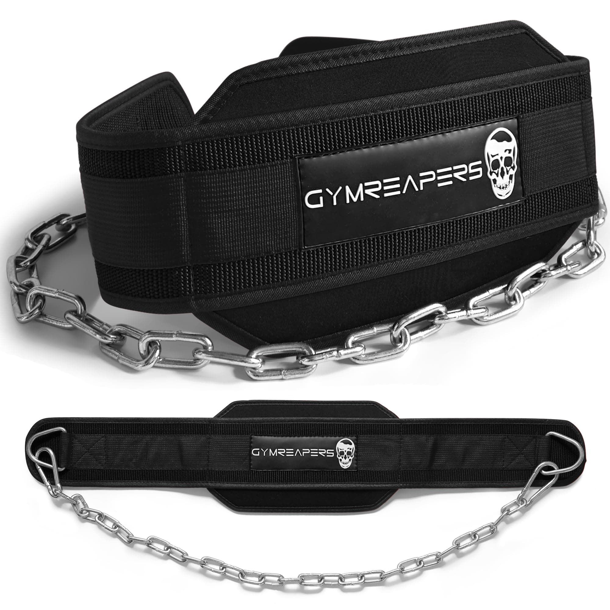 Gymreapers Dip Belt With Chain For Weightlifting, Pull Ups, Dips - Heavy Duty Steel Chain For Added Weight Training