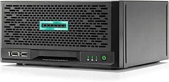 Hewlett Packard Enterprise ProLiant MicroServer Gen10 Plus v2 Tower Server w/one Intel Xeon E2314 Processor, 4‑core 1P 16GB‑U VROC 4LFF‑NHP 180W External PS (HPE Smart Choice P69101-005)