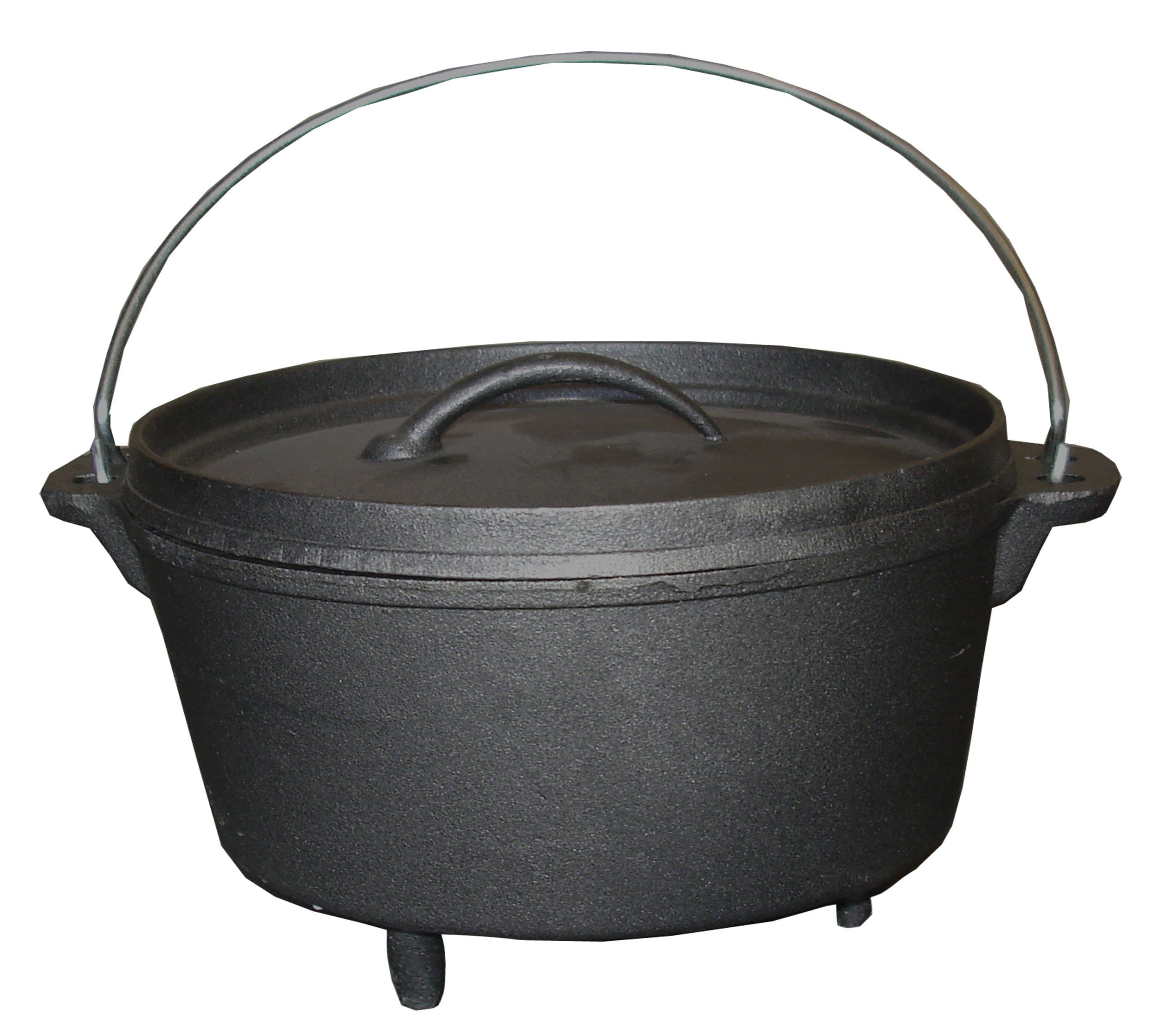 Dutch Oven 4Ltr Cast Iron Cooking Pot