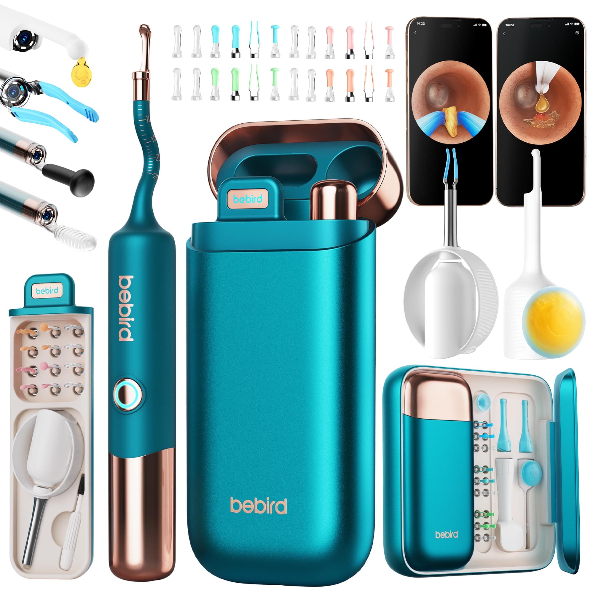 Bebird Earsight Ultra Ear Wax Removal Kit,2K HD Visual Ear Cleaner with Camer...
