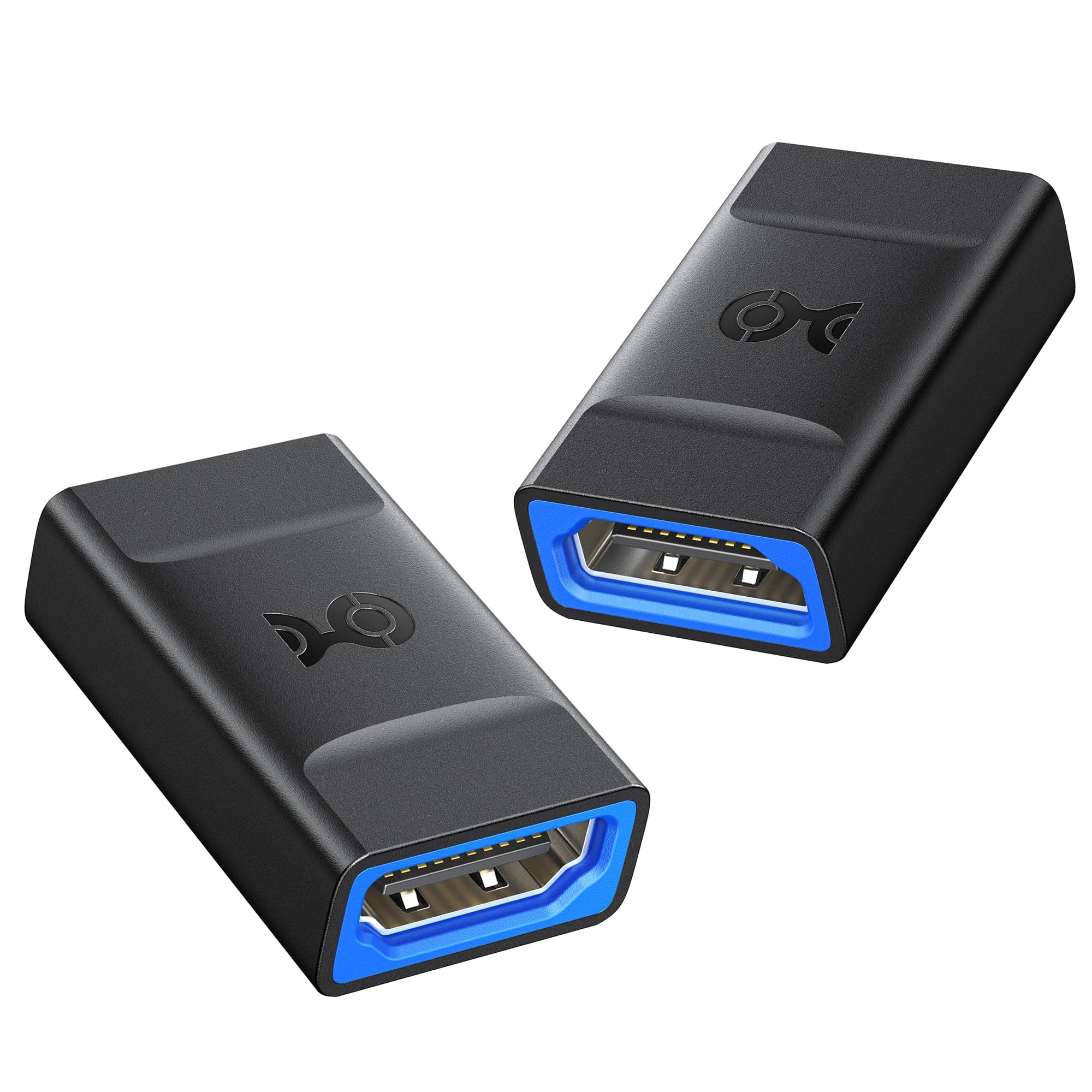 Cable Matters 2-Pack 48Gbps HDMI 2.1 Coupler for 8K@60Hz / 4K@240Hz with HDR, 8K HDMI Extender, Female to Female Adapter, Black