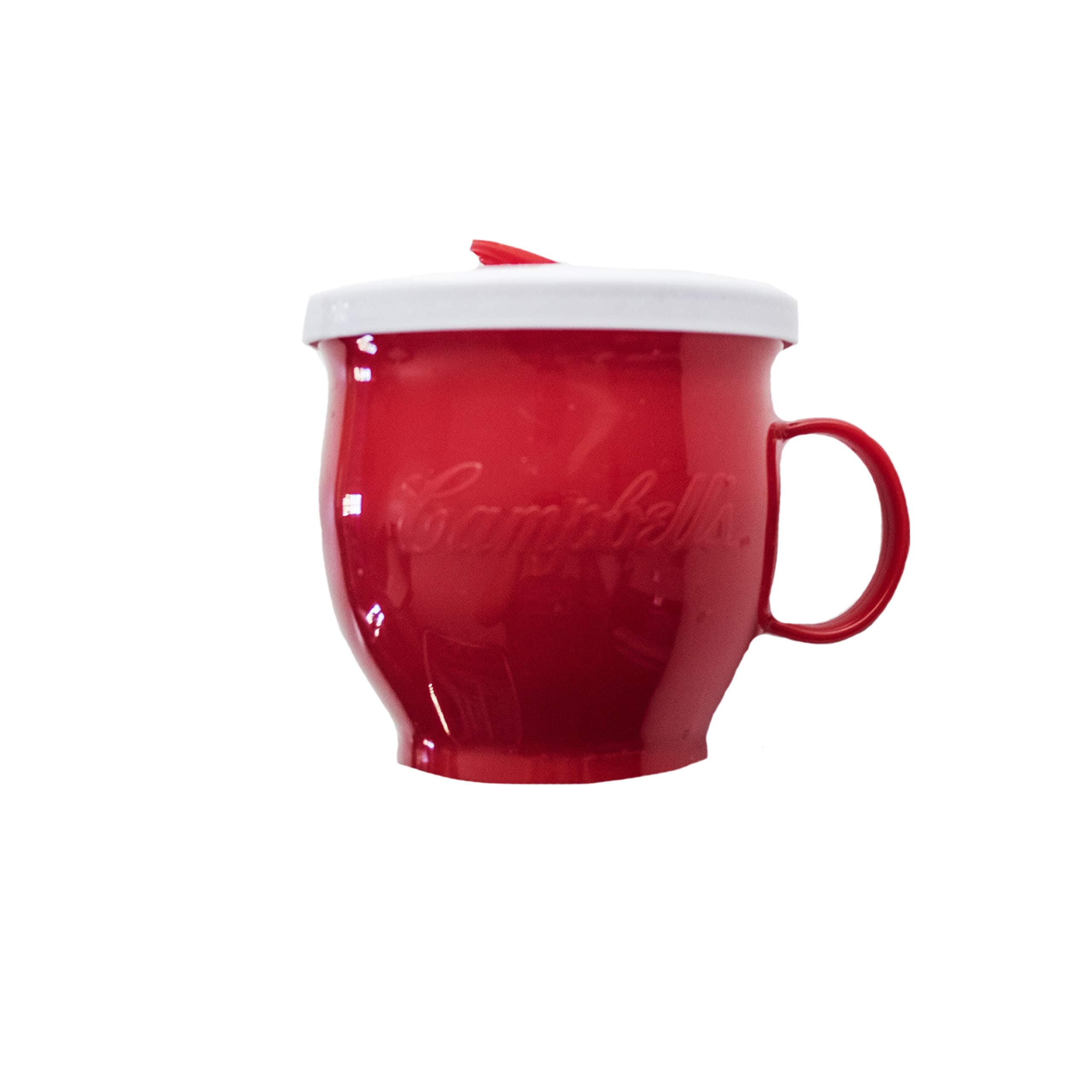 Plastic Campbell's Micro Microwave Mug, On-The-Go Soup, Easy Lunch, 22 Ounce, Red (98430-AMZ)