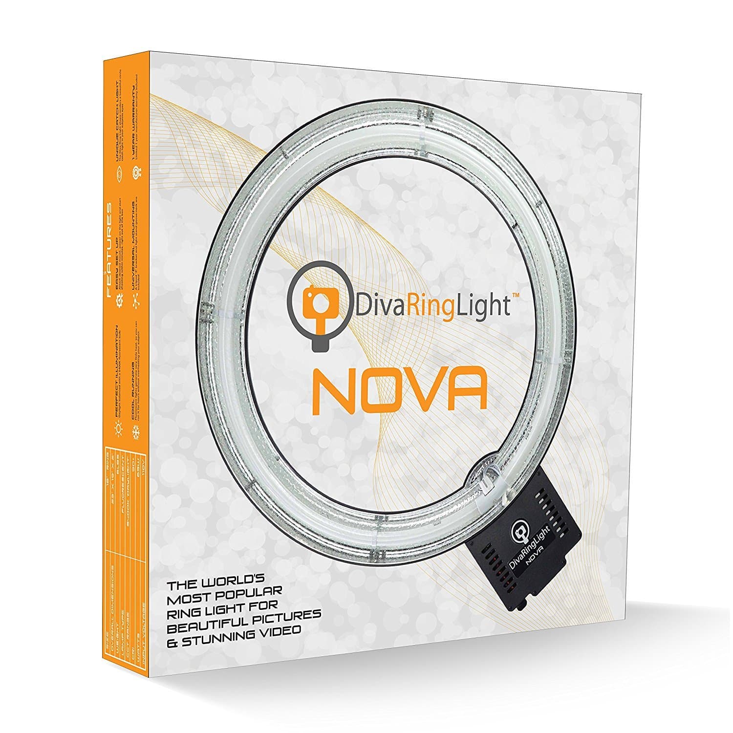 Nova 18" Fluorescent High Power Brightness Photo/Video Ring Light for Video, Photo, YouTube, Stream, Beauty