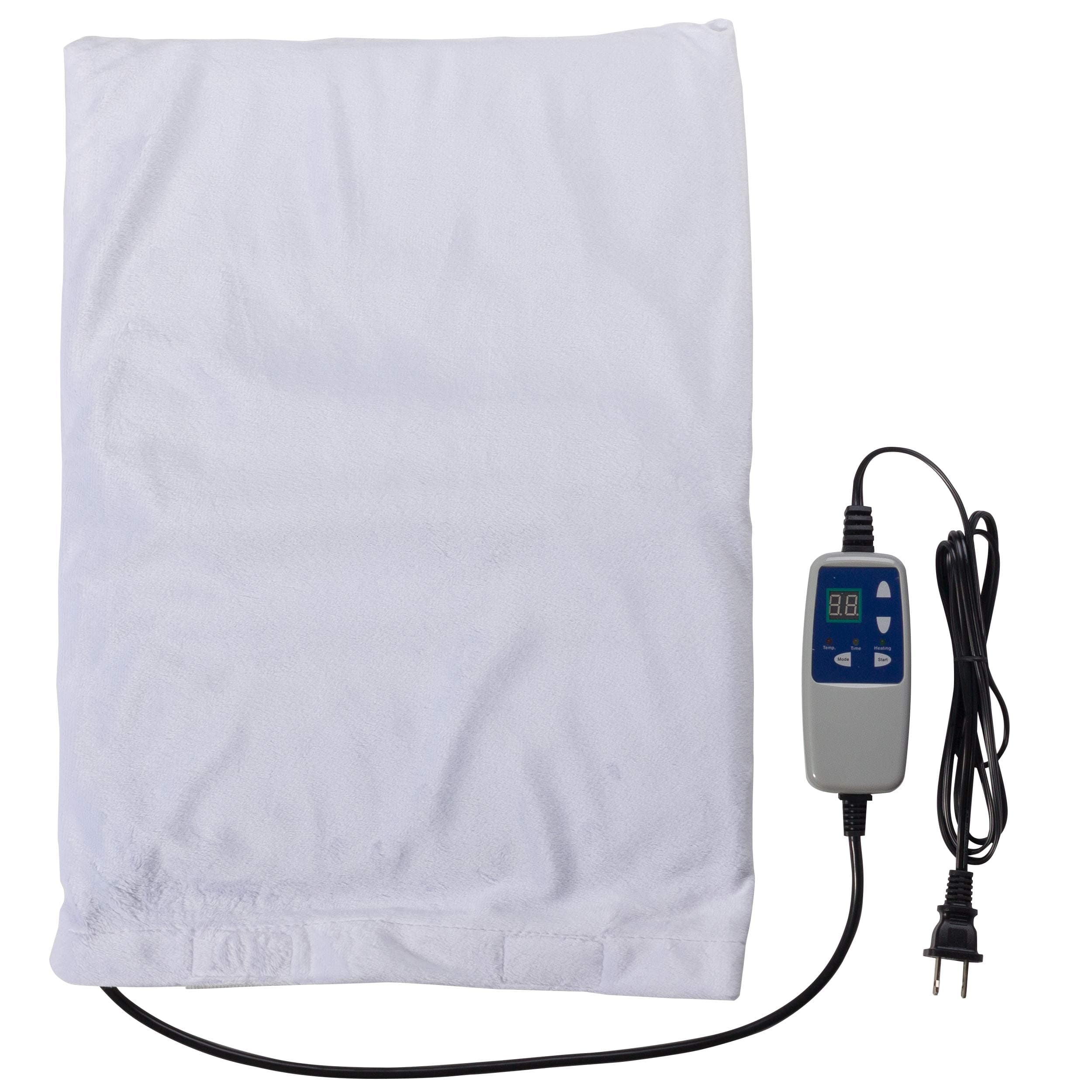 Durasage Infrared Heating Pad for Body Relief LCD Controller, Adjustable Velcro Straps, 120 Plus Degrees, White