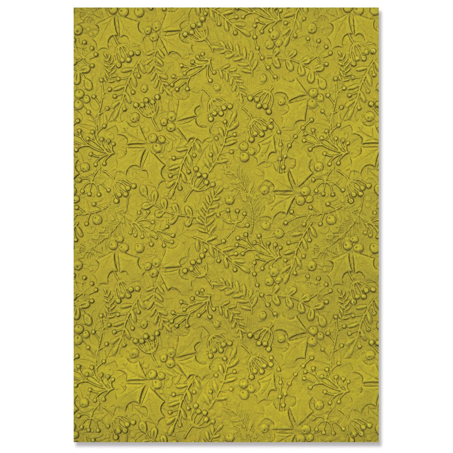 Sizzix 3-D Textured Impressions Embossing Folder Winter Foliage by Kath Breen | 665599 | Chapter 3 2022, Multicolor, One Size