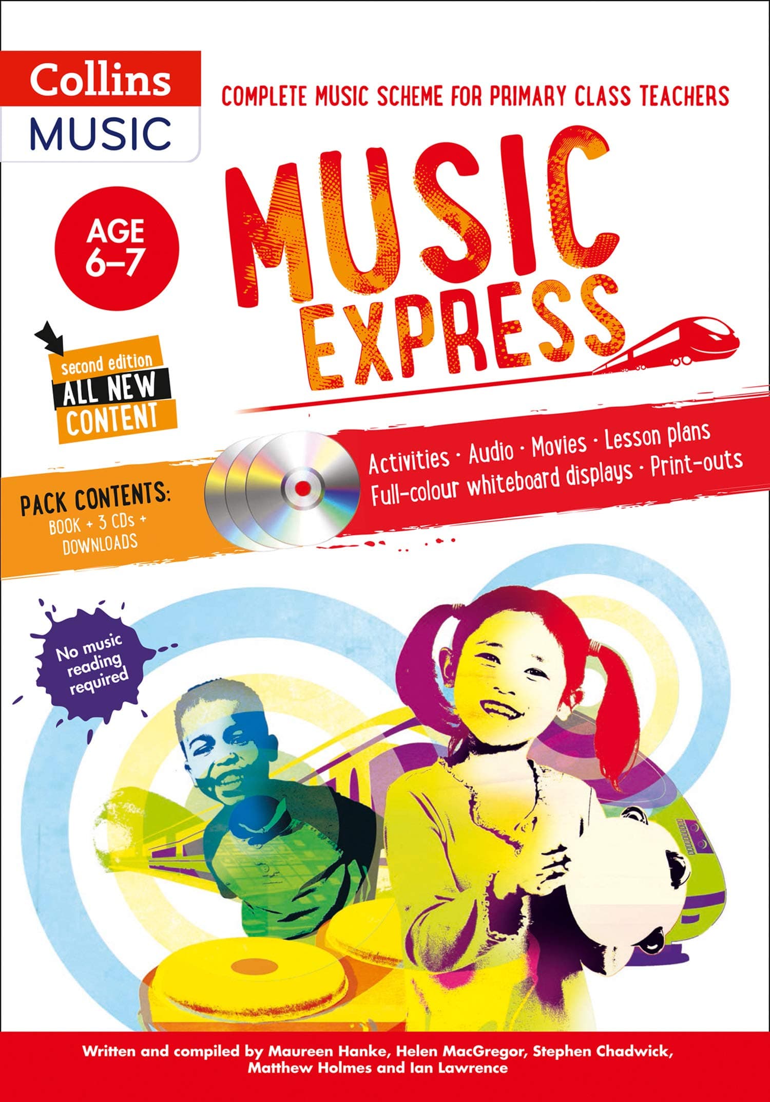 Music Express: Age 6-7 (Book + 3CDs + DVD-ROM): Complete Music Scheme for Primary Class Teachers