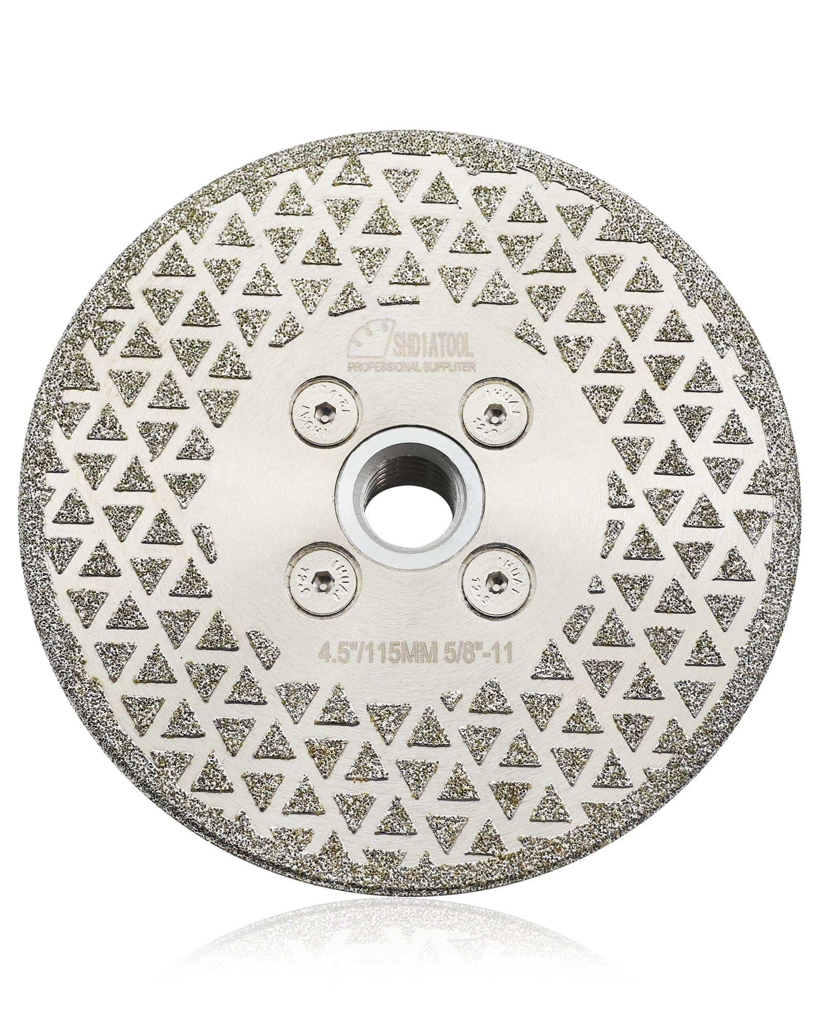 SHDIATOOL 4-1/2 Inch Diamond Grinding Disc for Granite Marble Single Side Coated Diamond Cutting Wheel with 5/8-Inch-11 Arbor