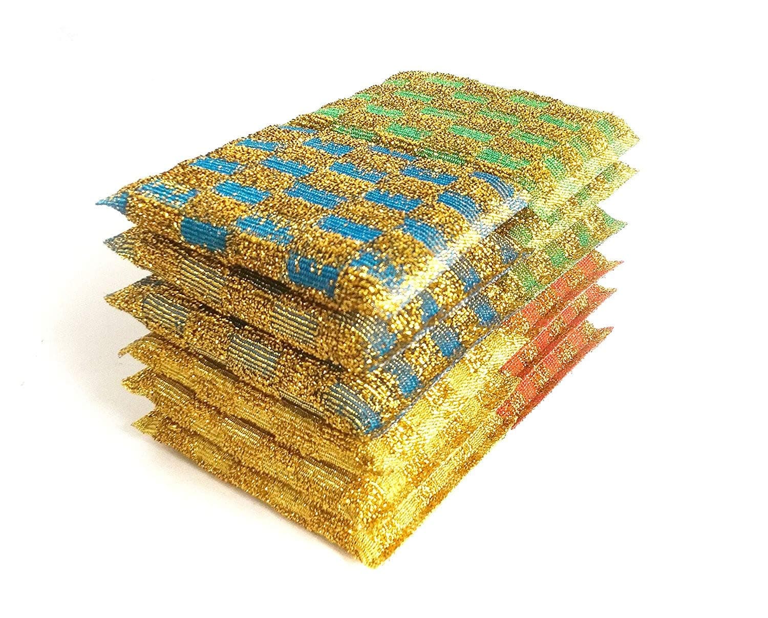 NiceGo Dish Wash Sponge, Multi-Use Heavy Duty Scrub for Dishwashing, Kitchen Sponge for Hard Surface Tools (Pack of 12) (Yellow+Blue+Green+Red)