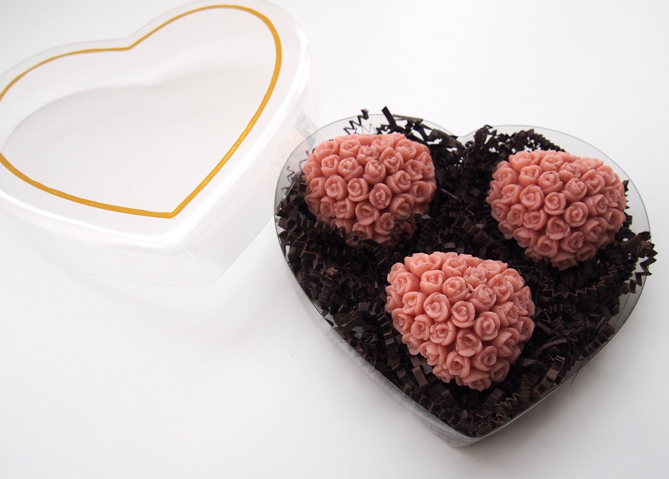 Rose Heart Soap Box Set- Kinetic Pink