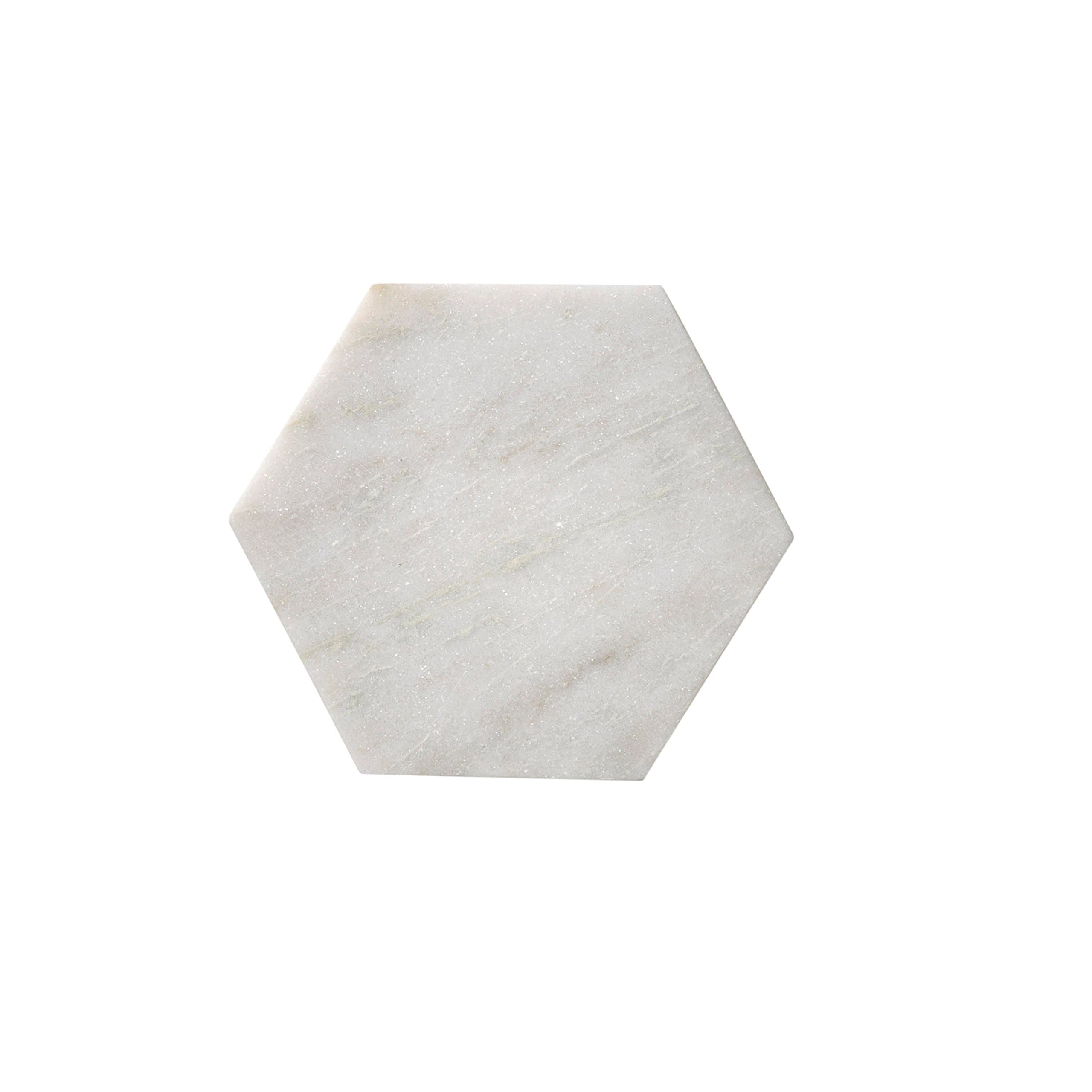 Bloomingville Marble Hexagon Cutting Board, White