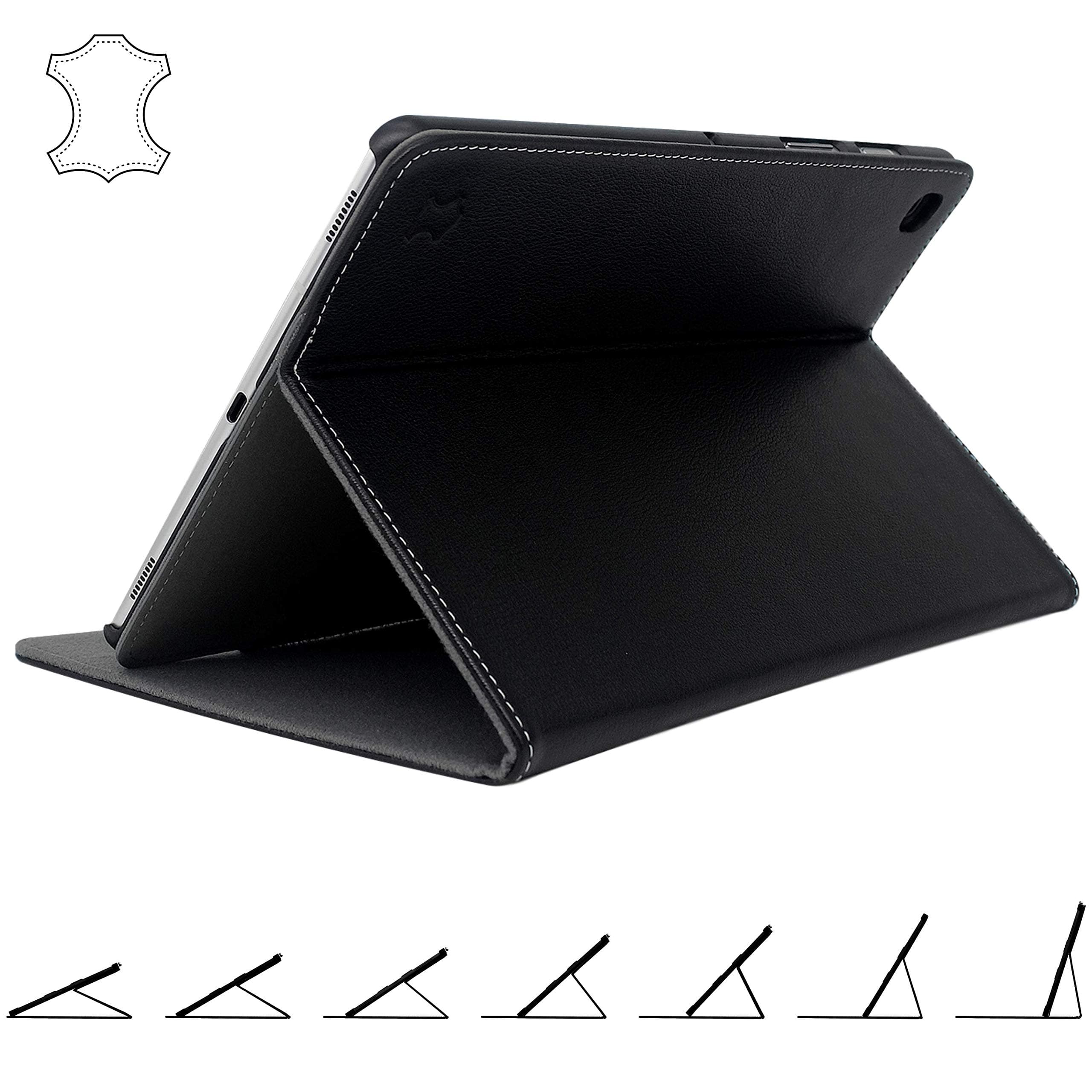 Galaxy Tab S5e Case Genuine Leather Under - Smart Book Cover with Multi-Angle Stand for 2019 Samsung SM-T720 & T725 10.5-inch