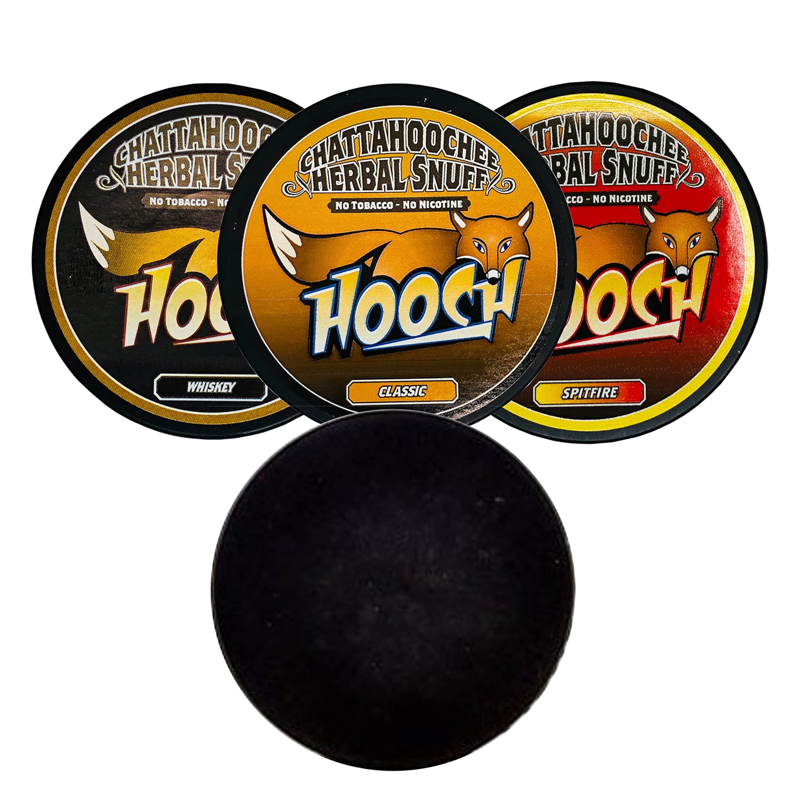 3 Can Variety Sampler (Whiskey, Classic, and Spitfire) Rough Cut with DC Crafts Nation Skin Can Cover - Black