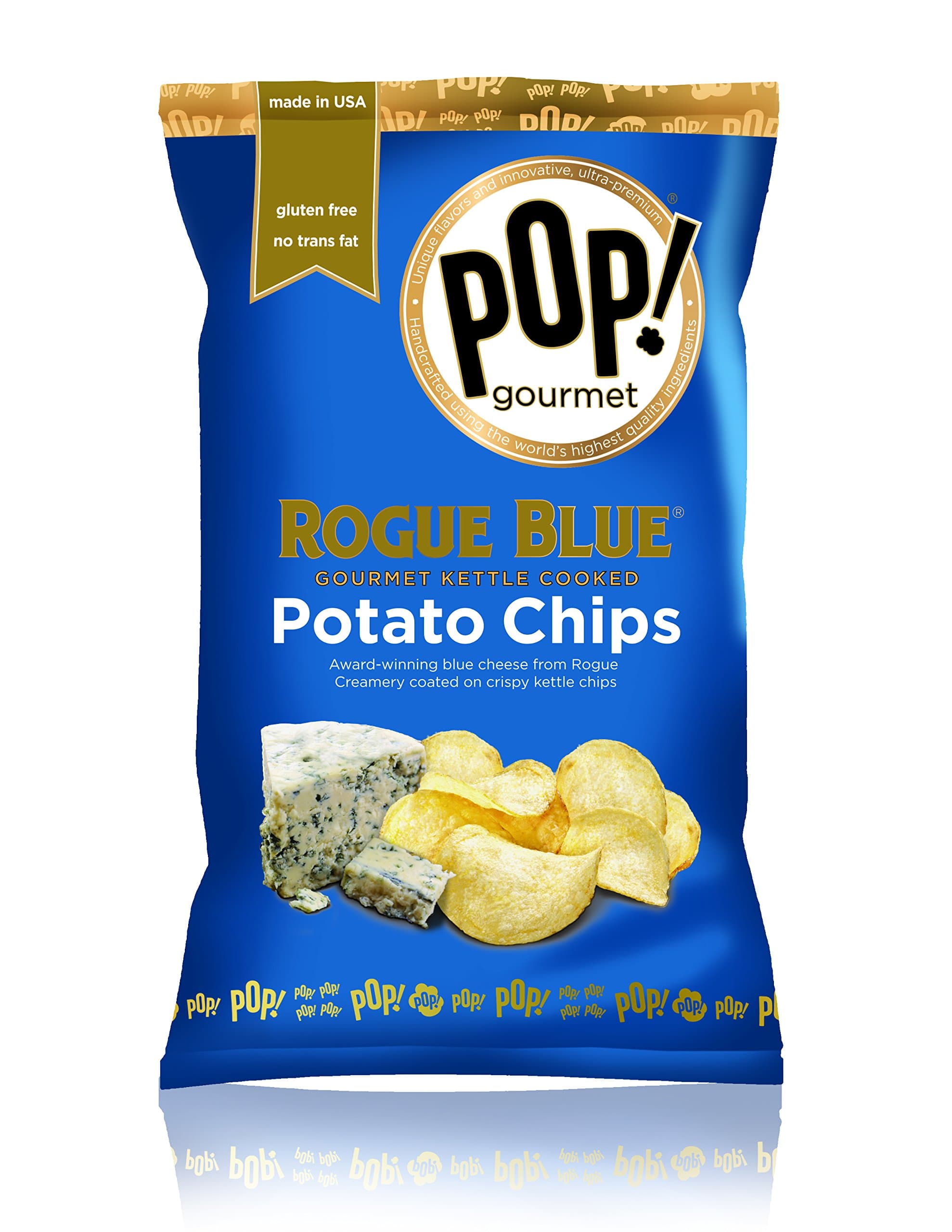 Rogue Blue Cheese Potato Chips, by POP Gourmet, 7oz