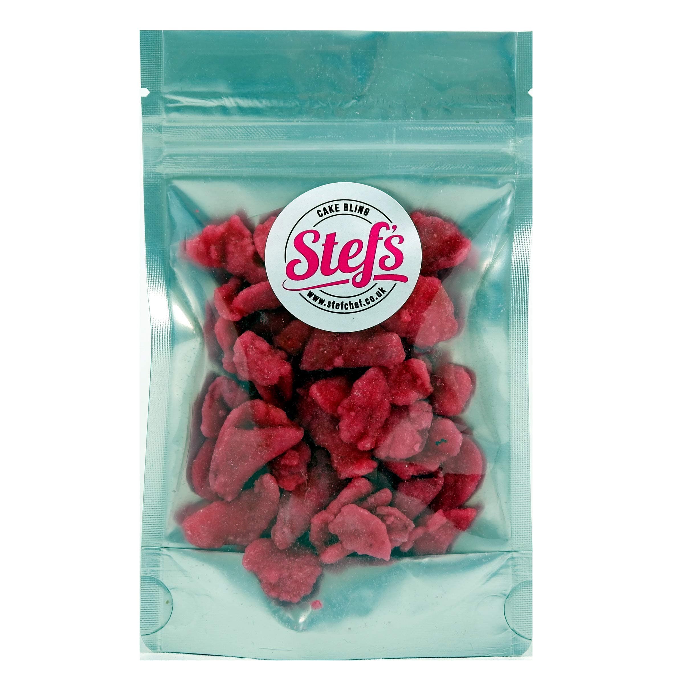 Cake Bling Sugared Red Rose Petals