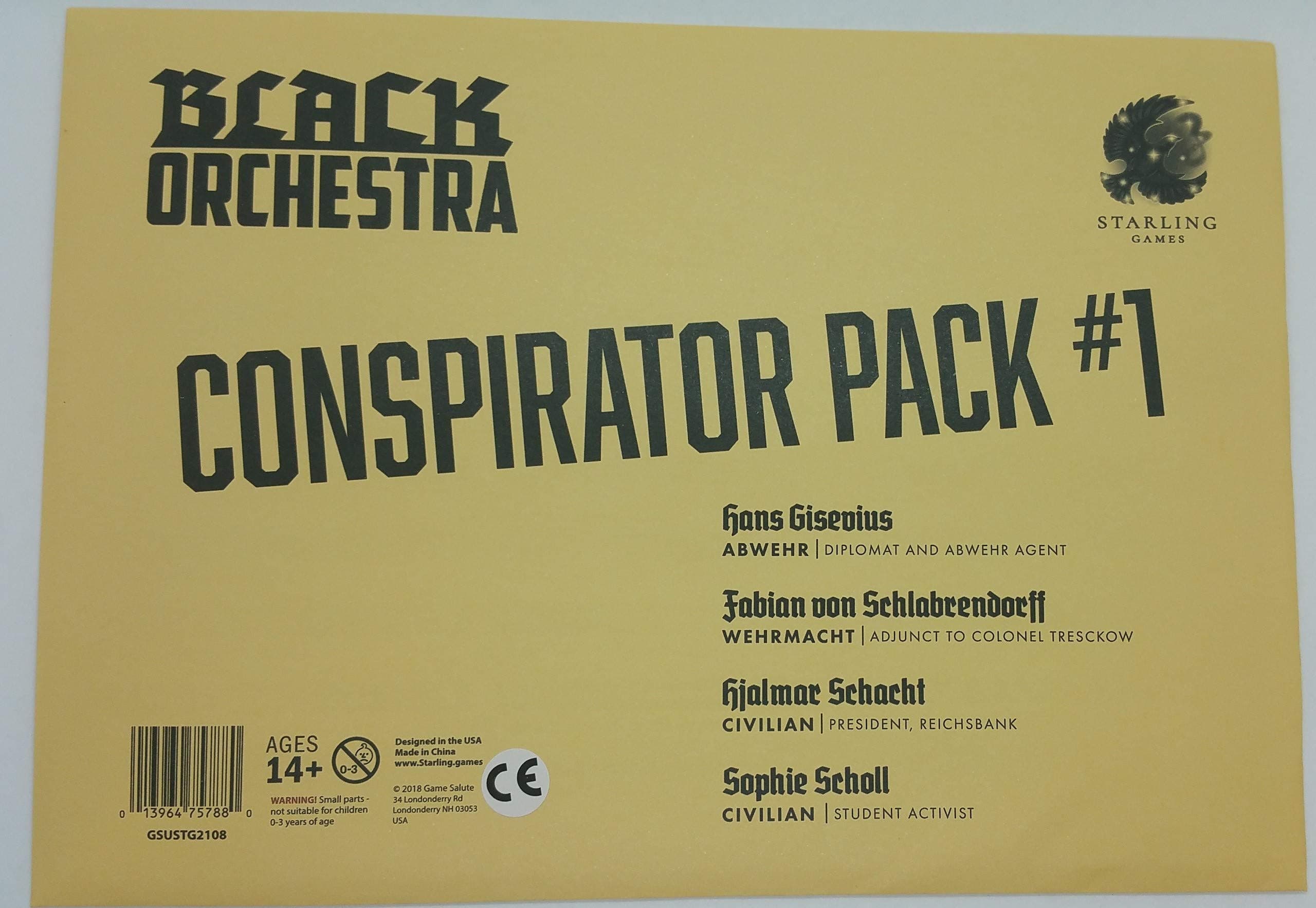Starling Games Black Orchestra: Conspirator Pack 1