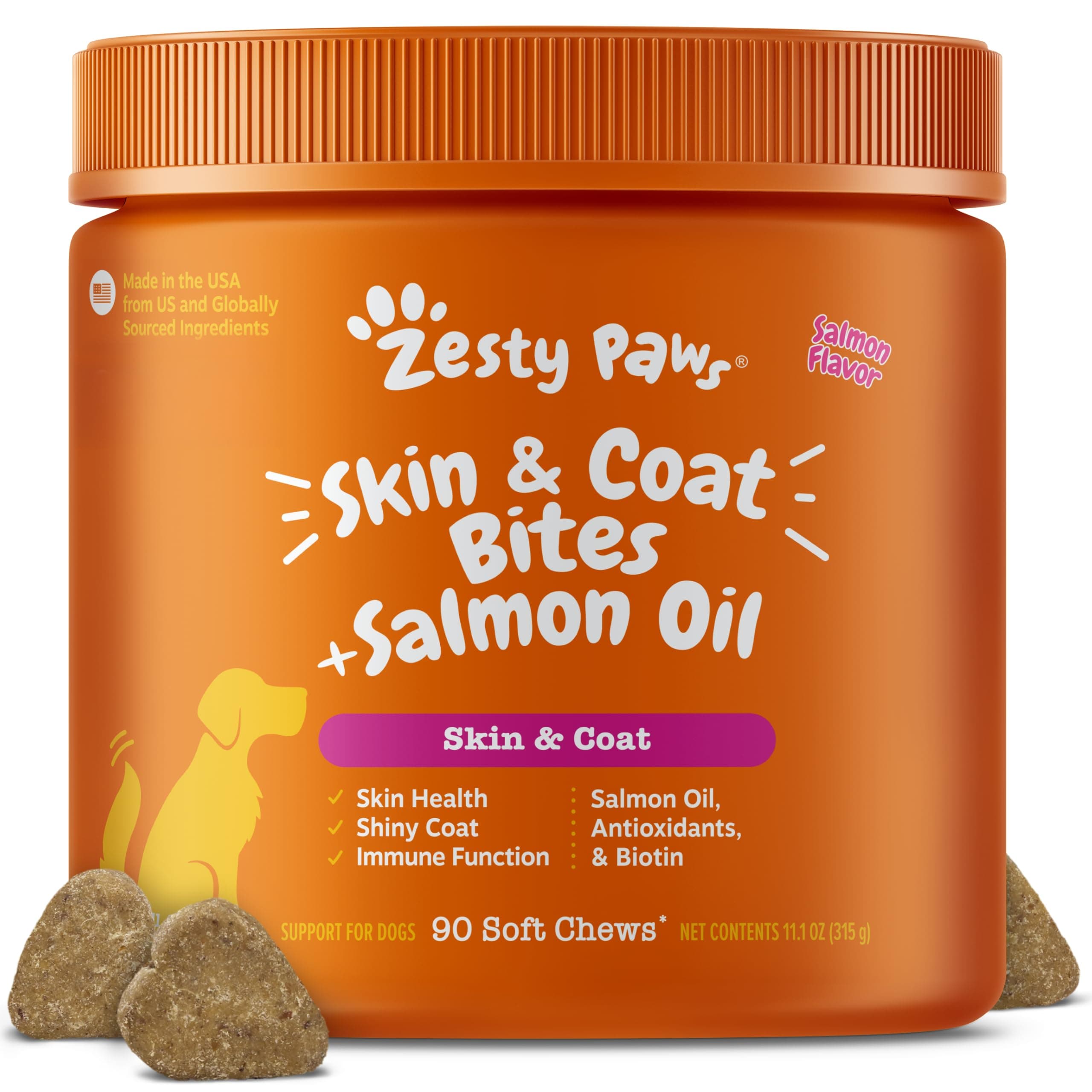 Zesty Paws Salmon Bites 90ct