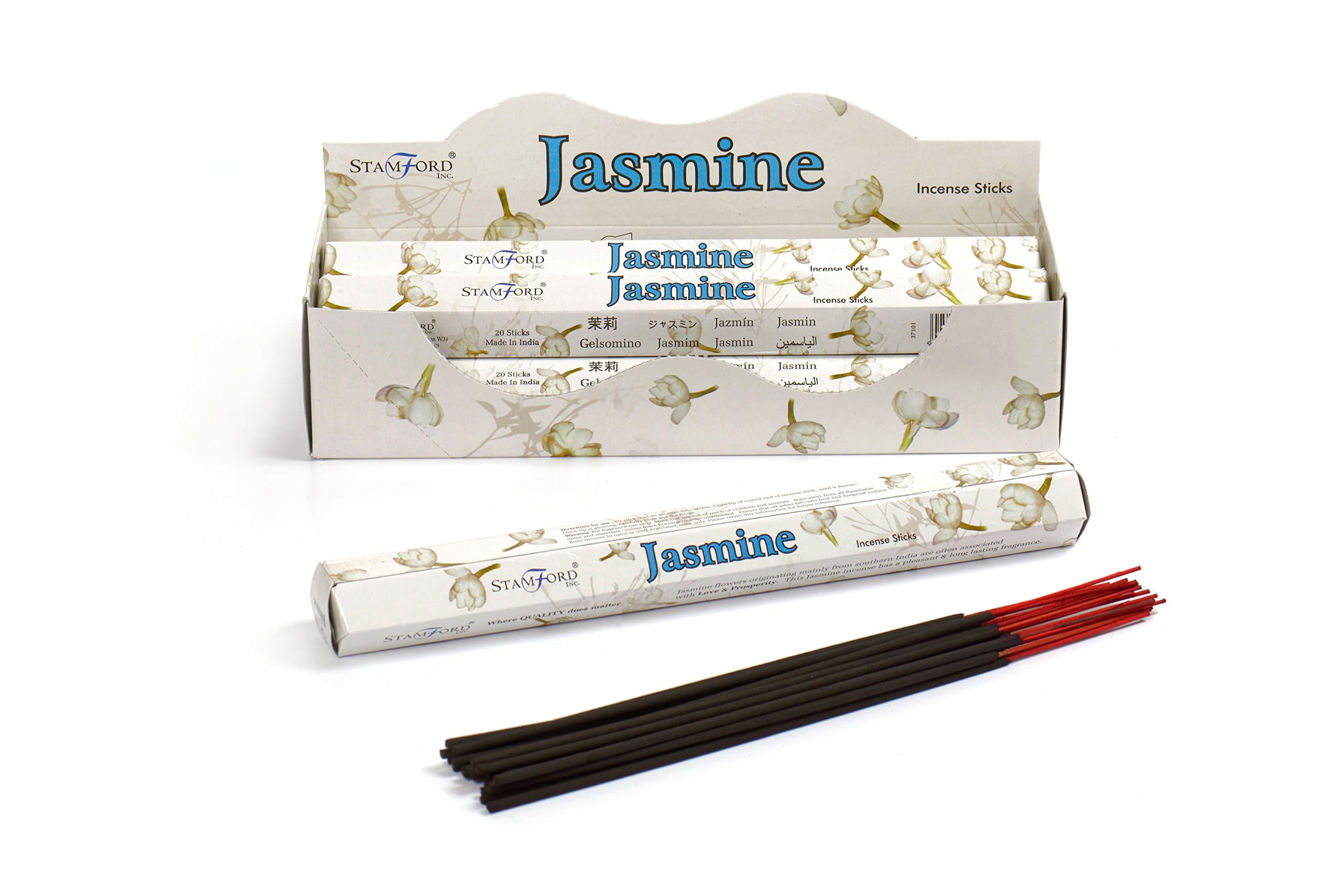 STAMFORD INC. 37101 Jasmine Incense sSticks, 20 Sticks x 6 Packs